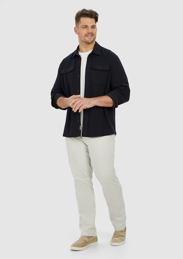 Ink Navy Motion Stretch Overshirt
