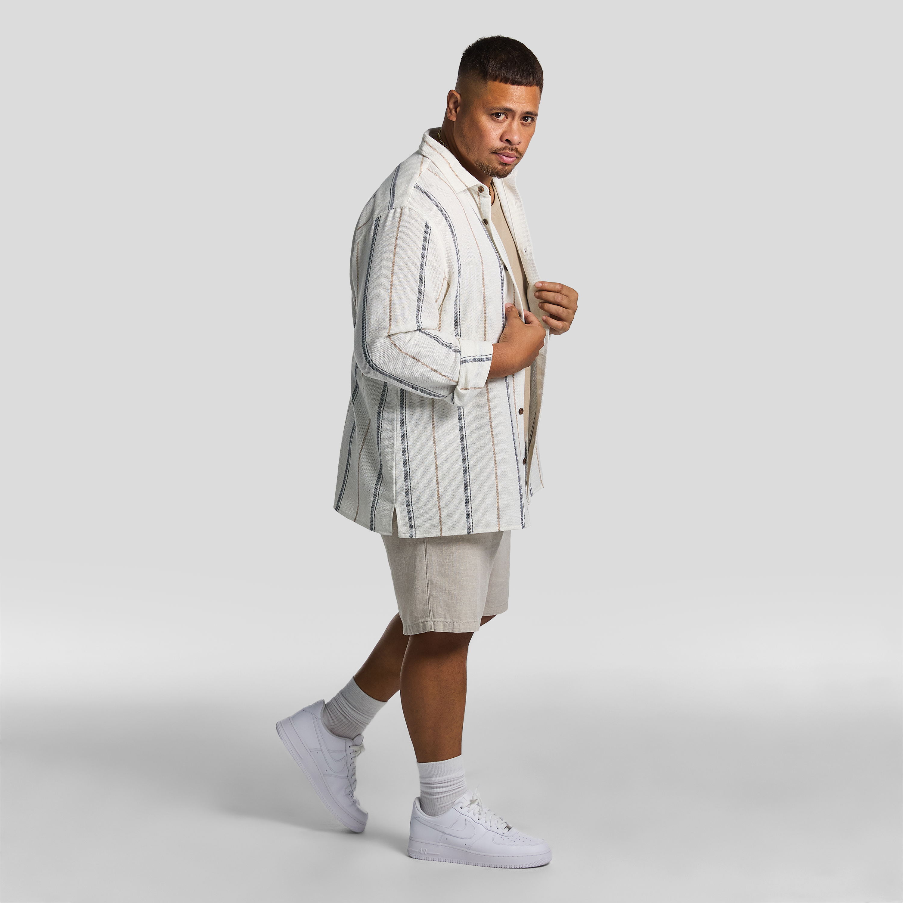 Off White Alamo Textured Casual Shirt