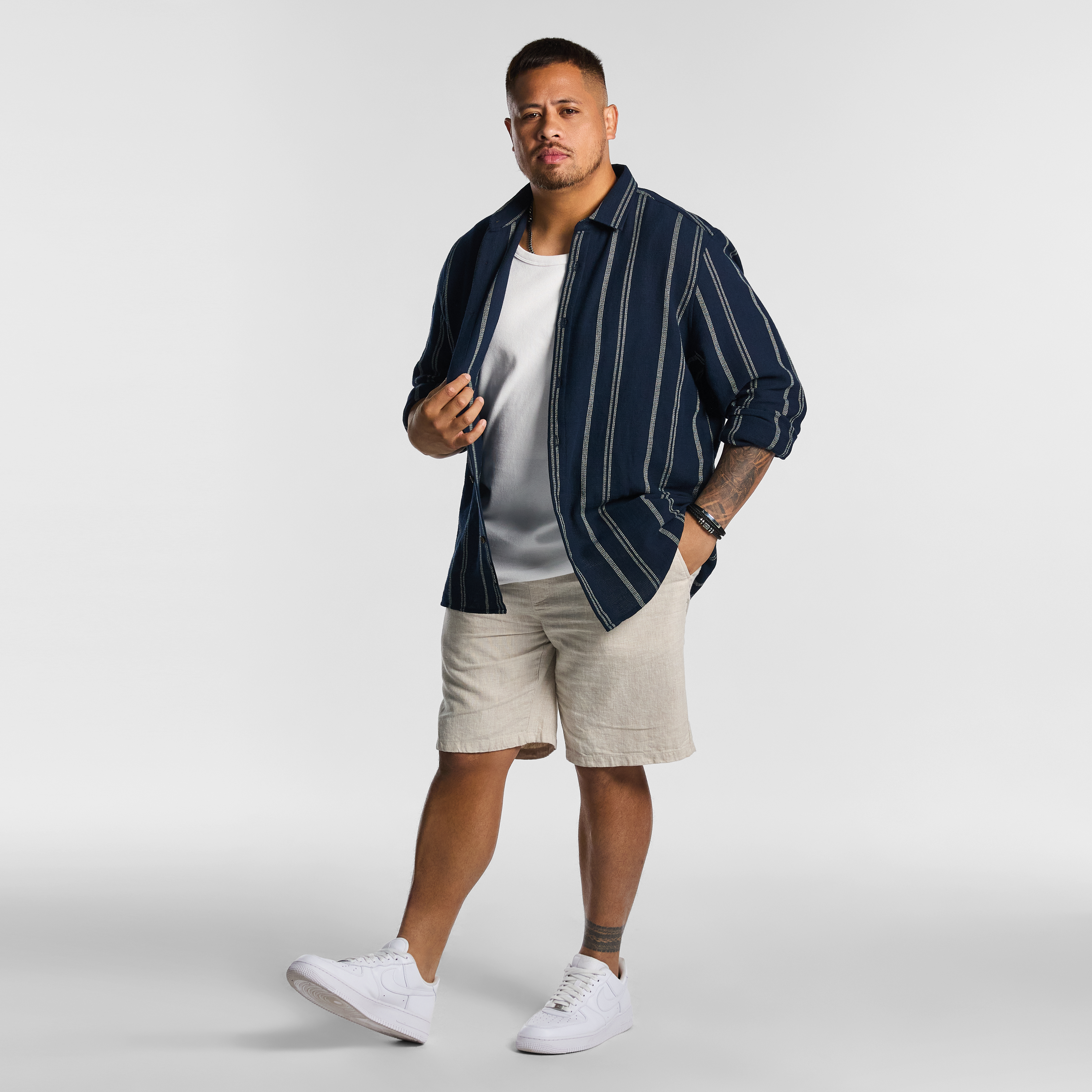 Navy Cairo Casual Shirt