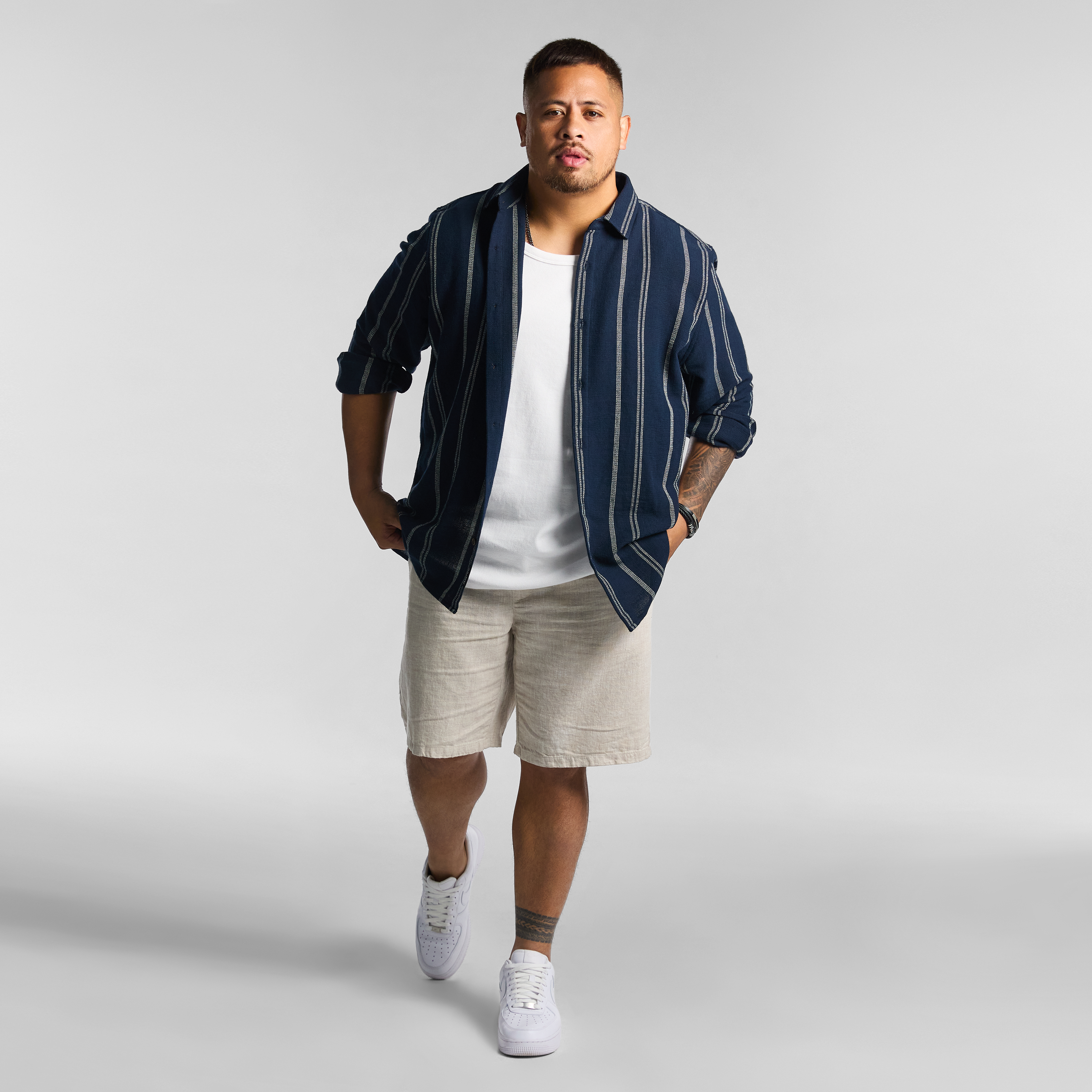 Navy Cairo Casual Shirt