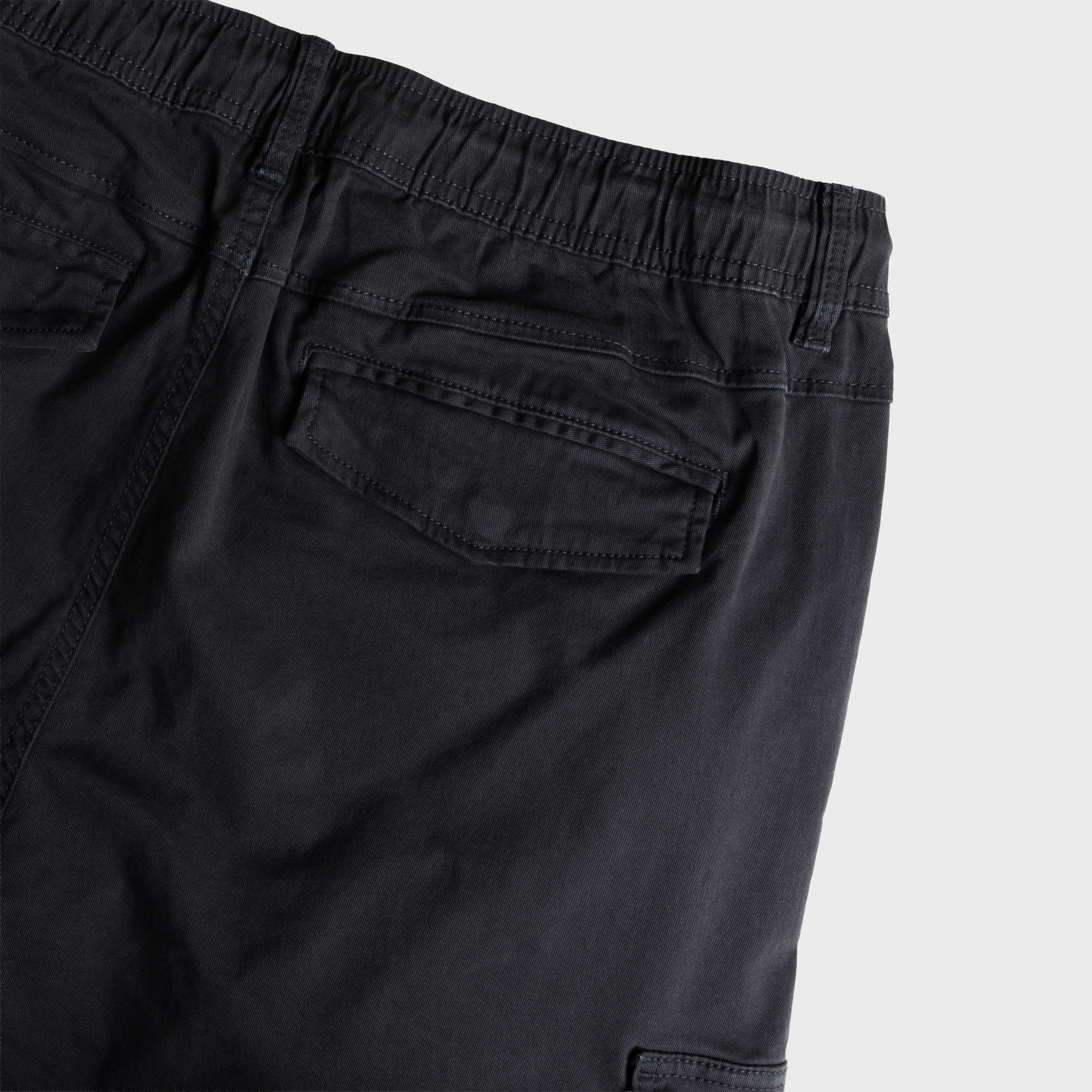 Charcoal Dawson Cuffed Stretch Cargo
