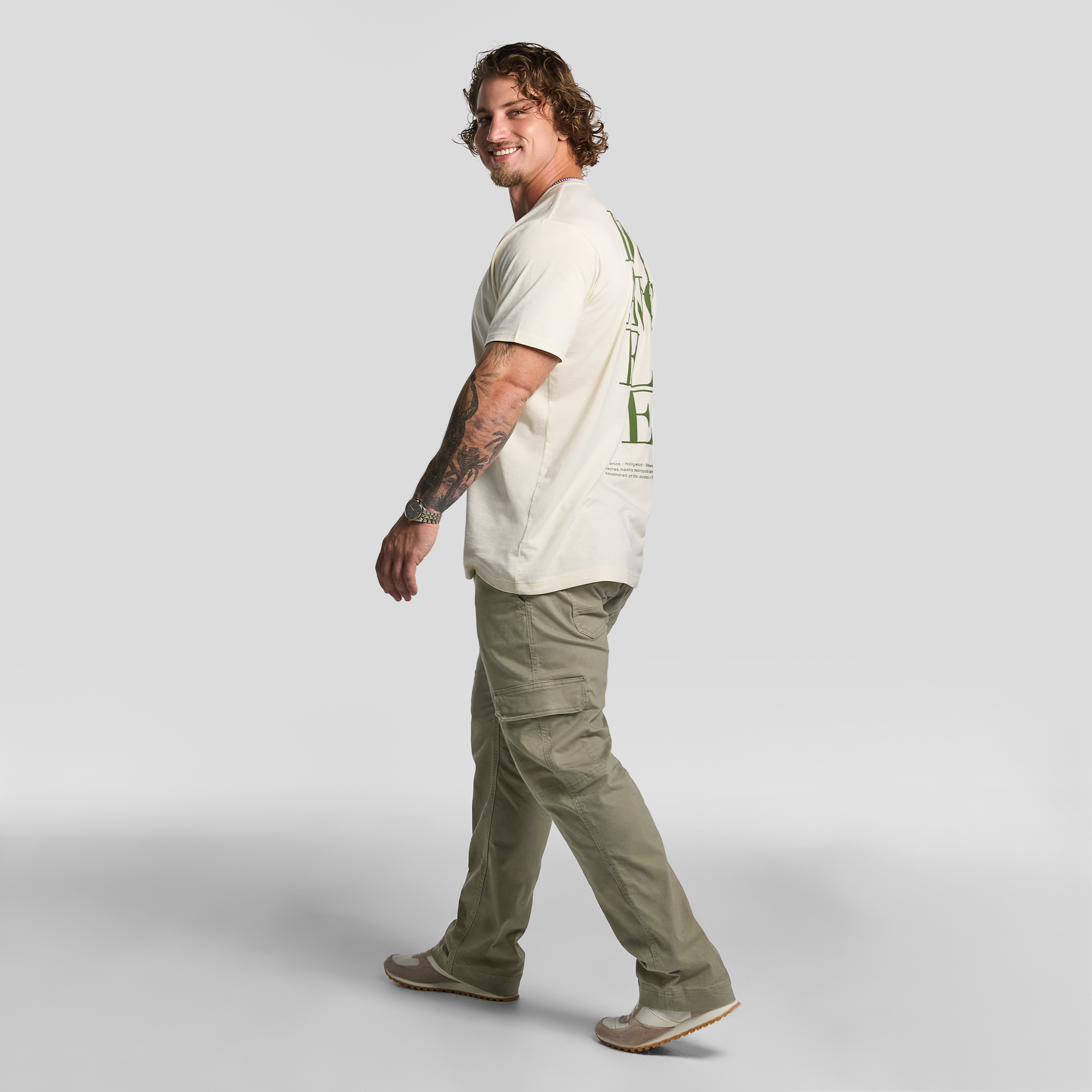 Green Reaves Cargo Pant