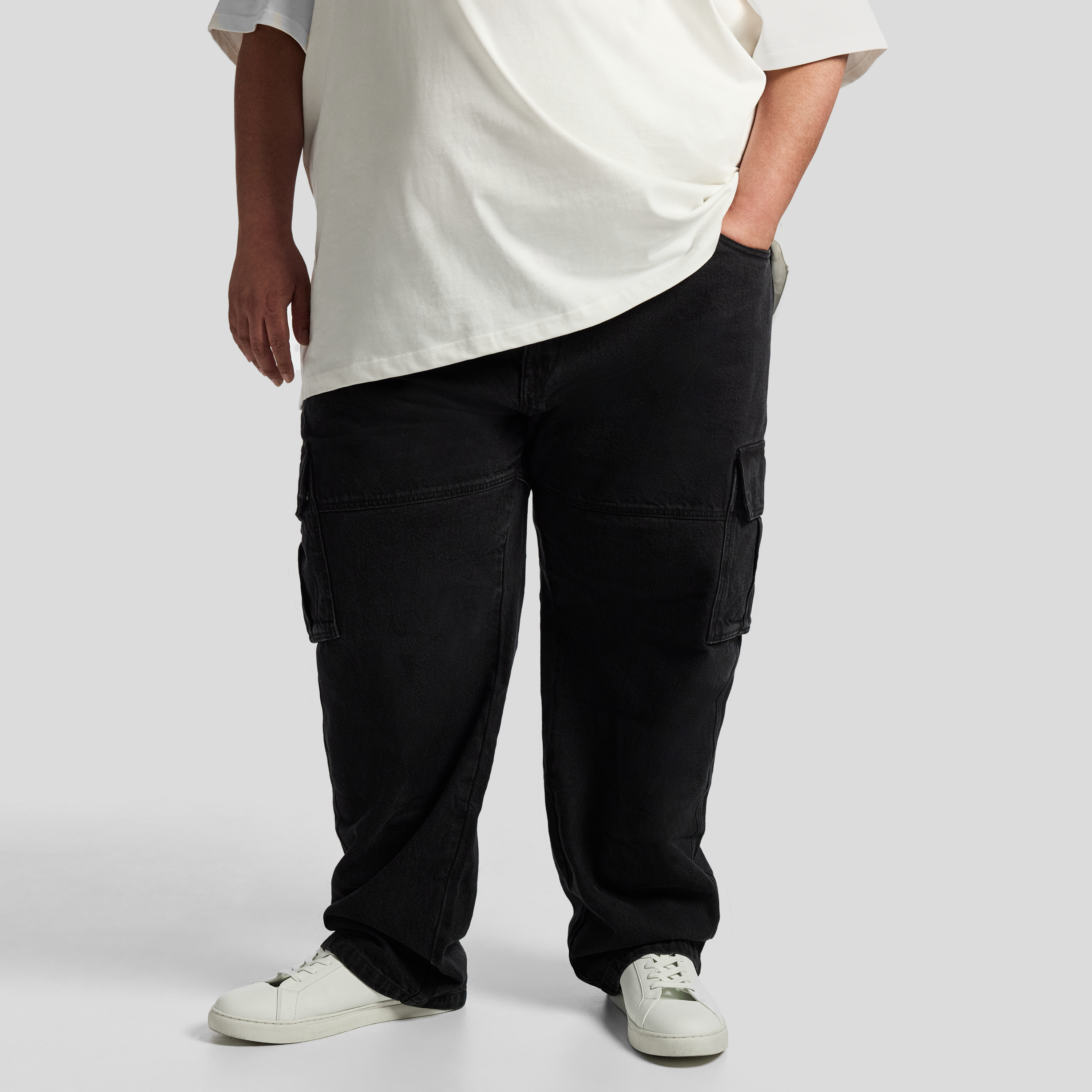 Gabe Relaxed Denim Cargo Pant
