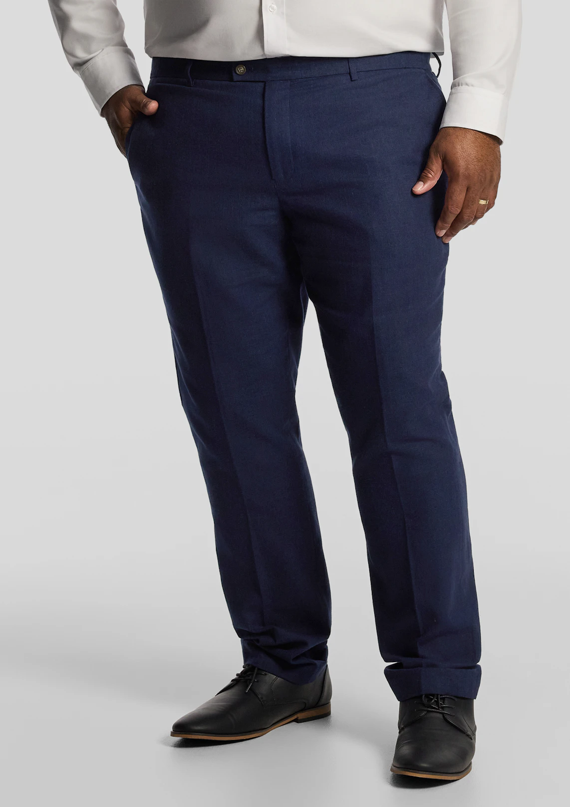 Harper Slim Cotton Linen Dress Pant