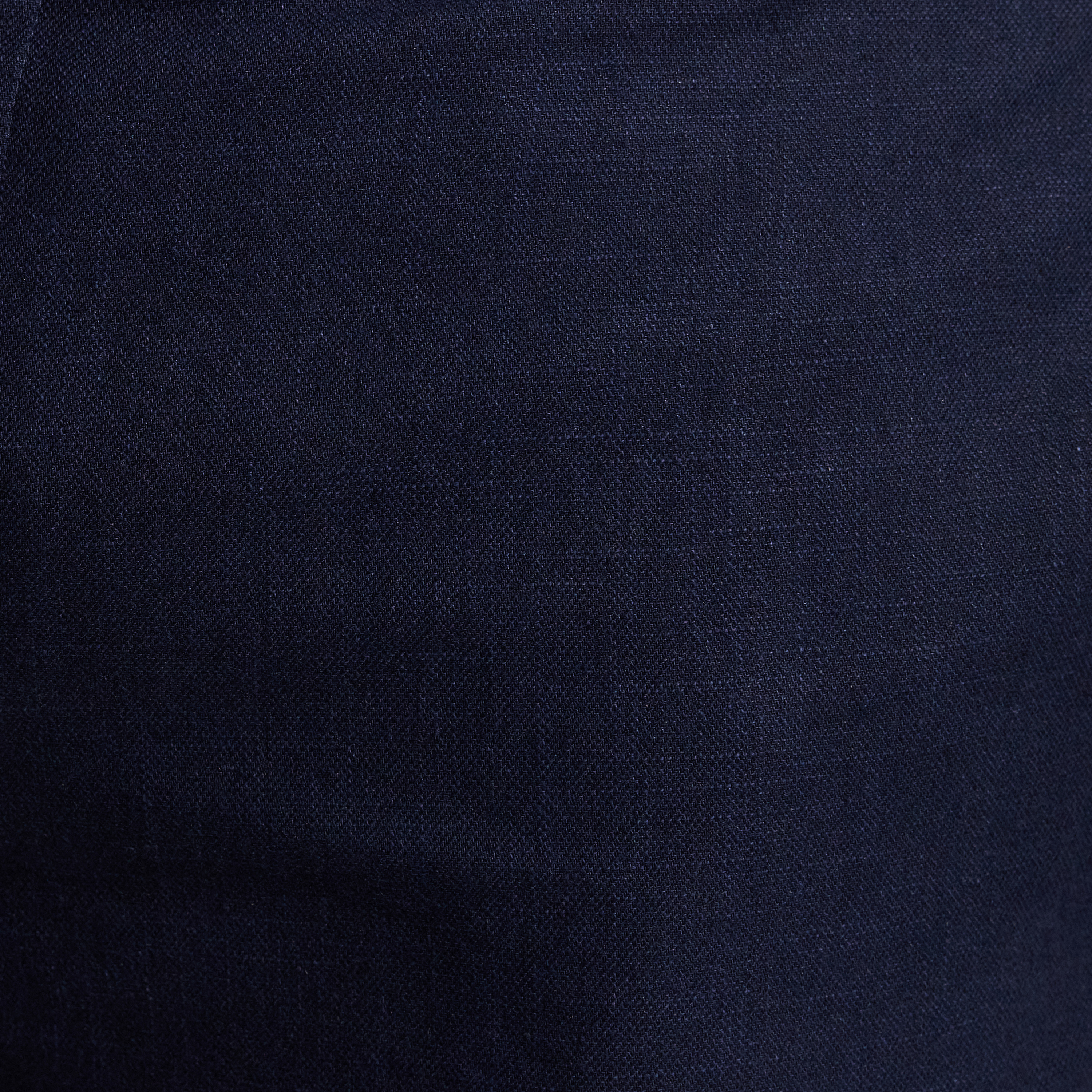 Navy Harper Slim Cotton Linen Dress Pant