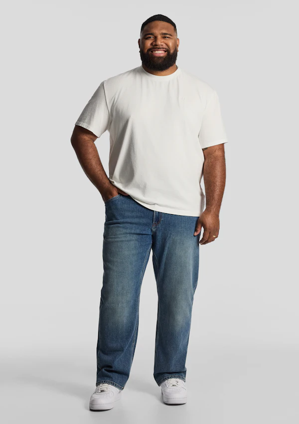 Mid Denim Murphy Stretch Relaxed Jean