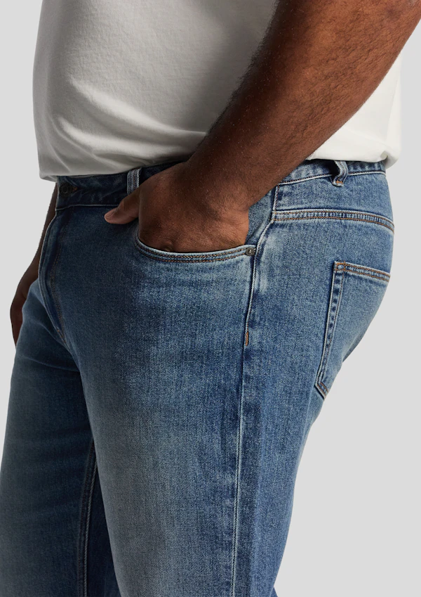 Mid Denim Murphy Stretch Relaxed Jean