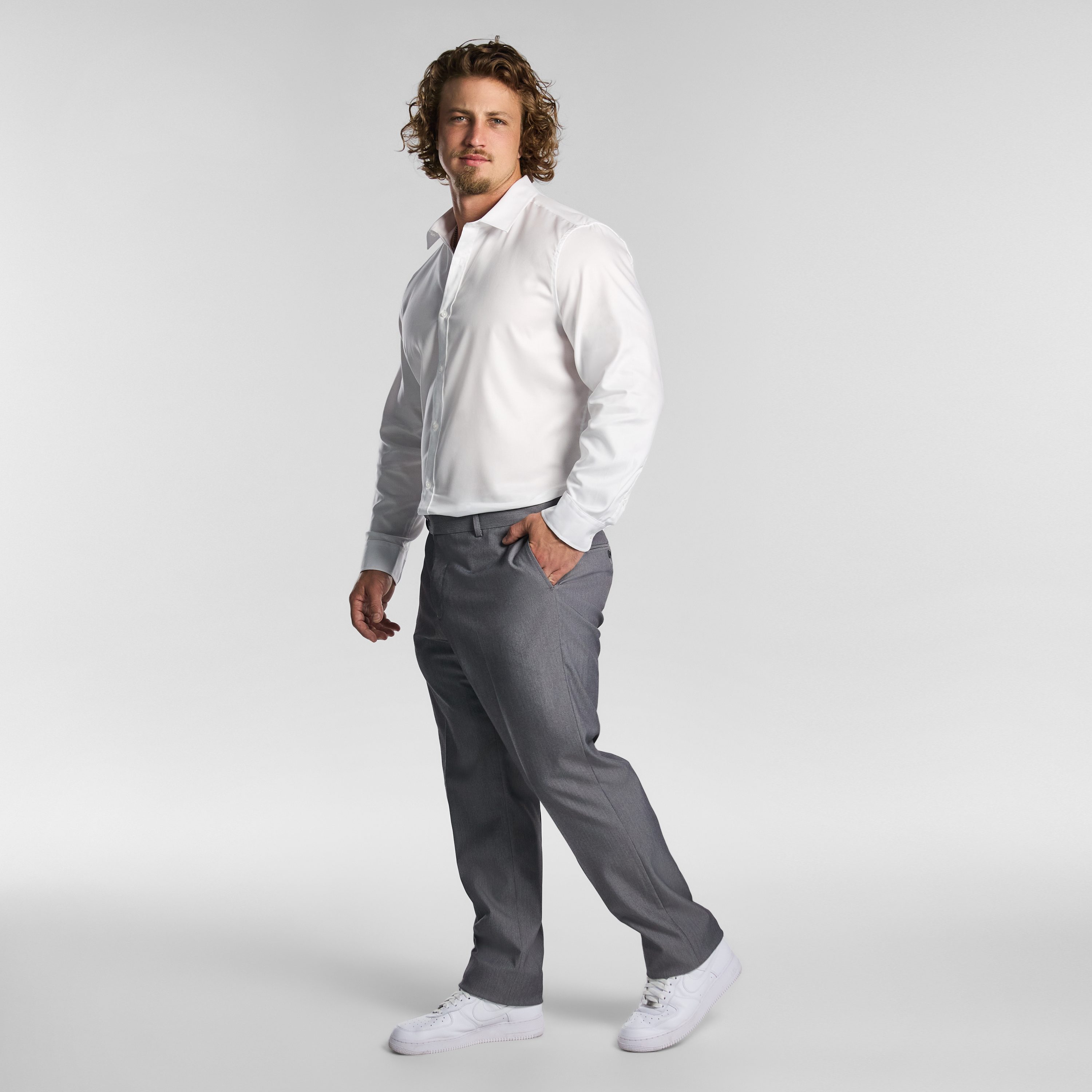 White Oslo Stretch Dress Shirt
