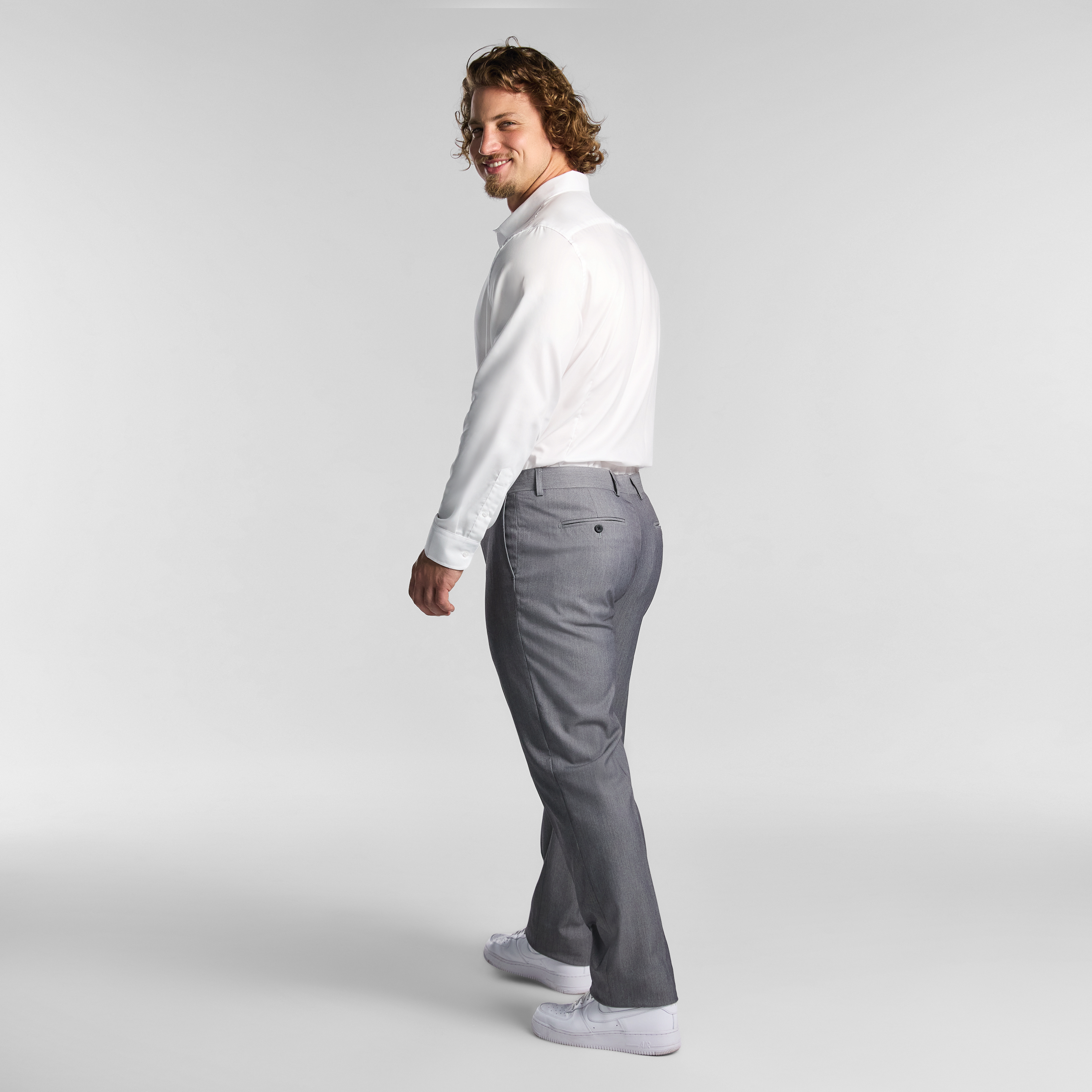 White Oslo Stretch Dress Shirt