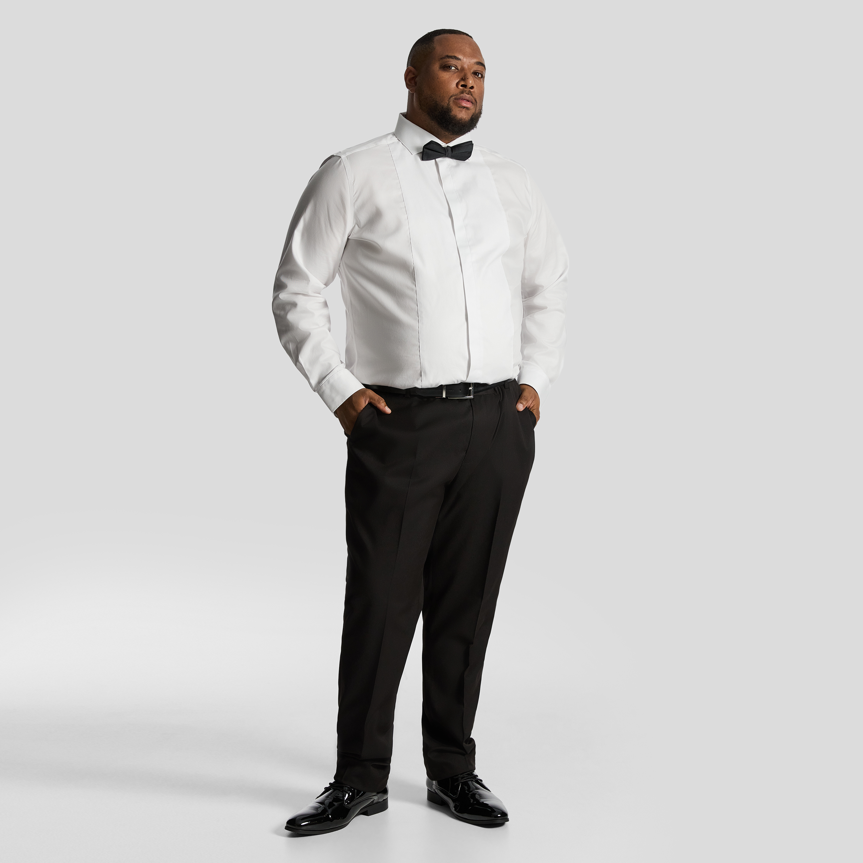 White London Tuxedo Dress Shirt