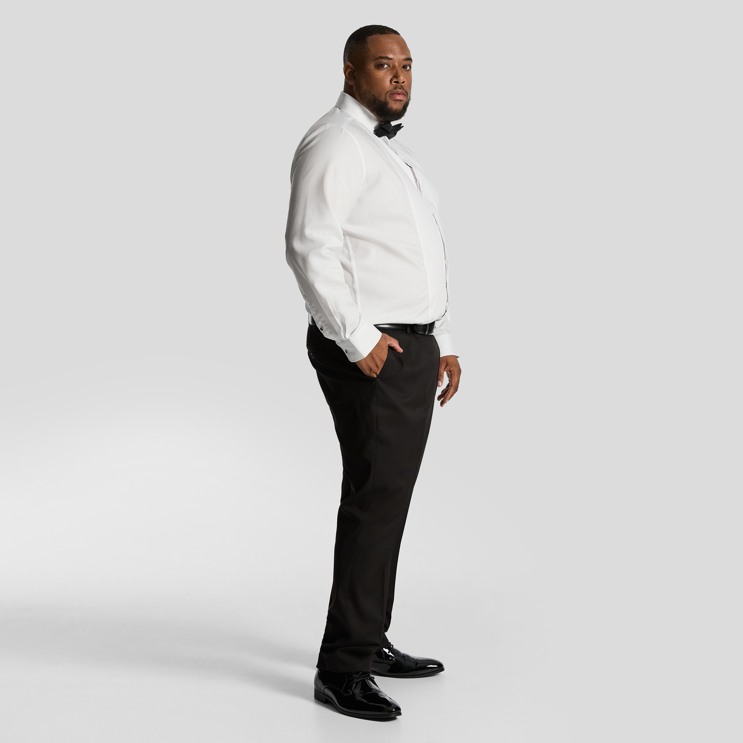 White London Tuxedo Dress Shirt