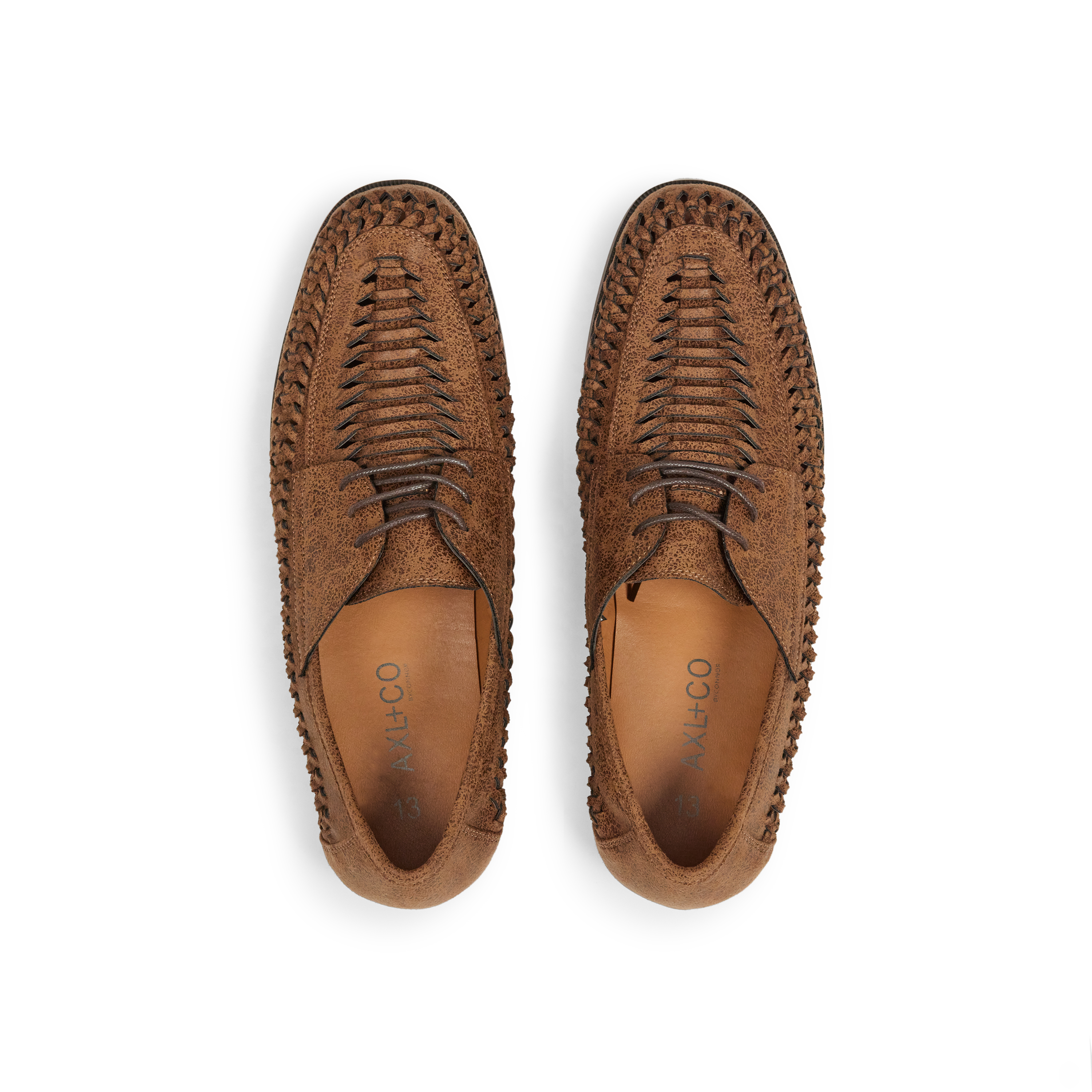 Tan Cruise Woven Lace Up Shoe