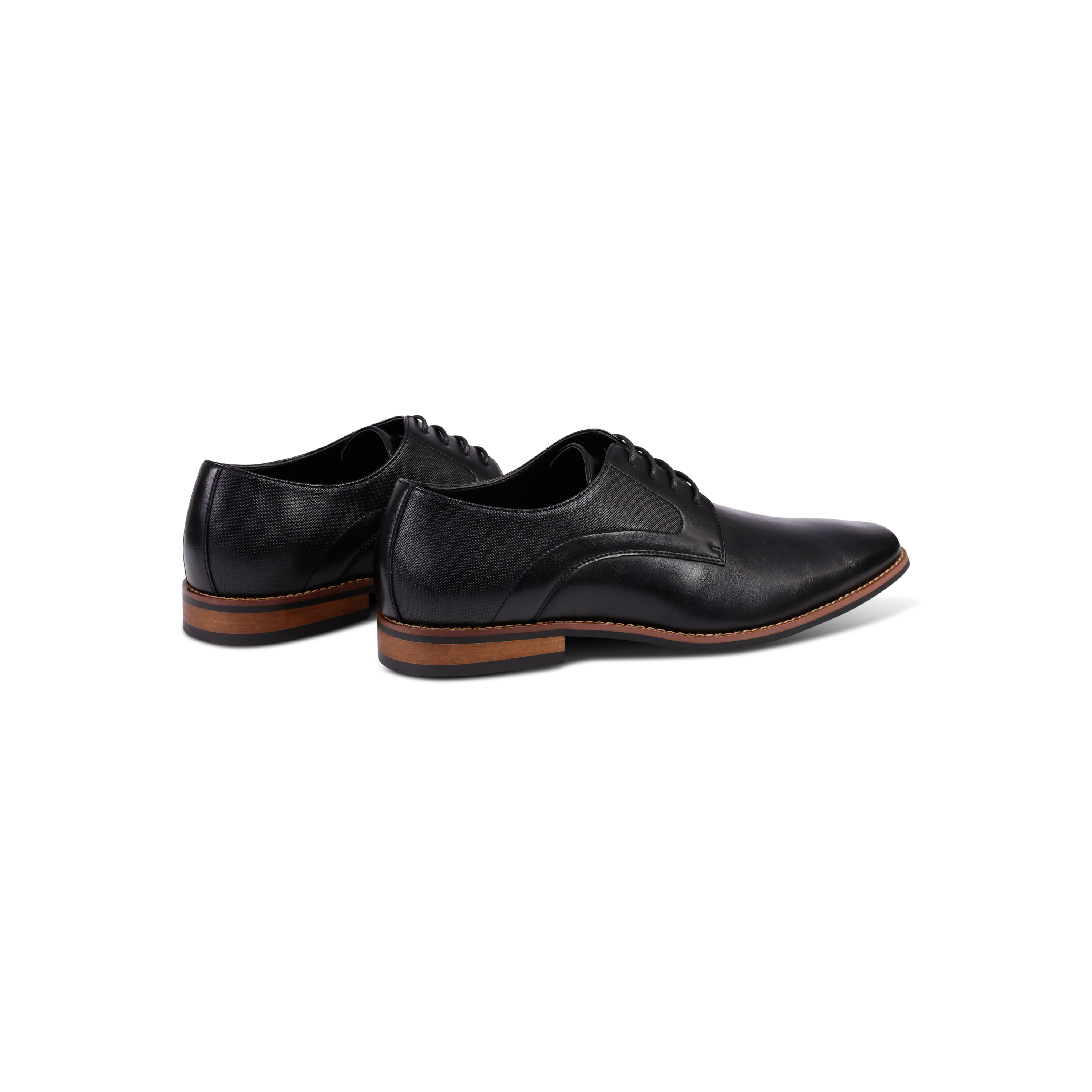 Black Edgewar Faux Leather Dress Shoe