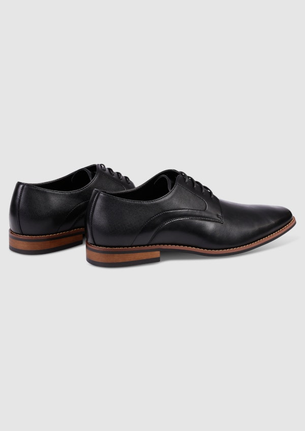 Black Edgewar Faux Leather Dress Shoe