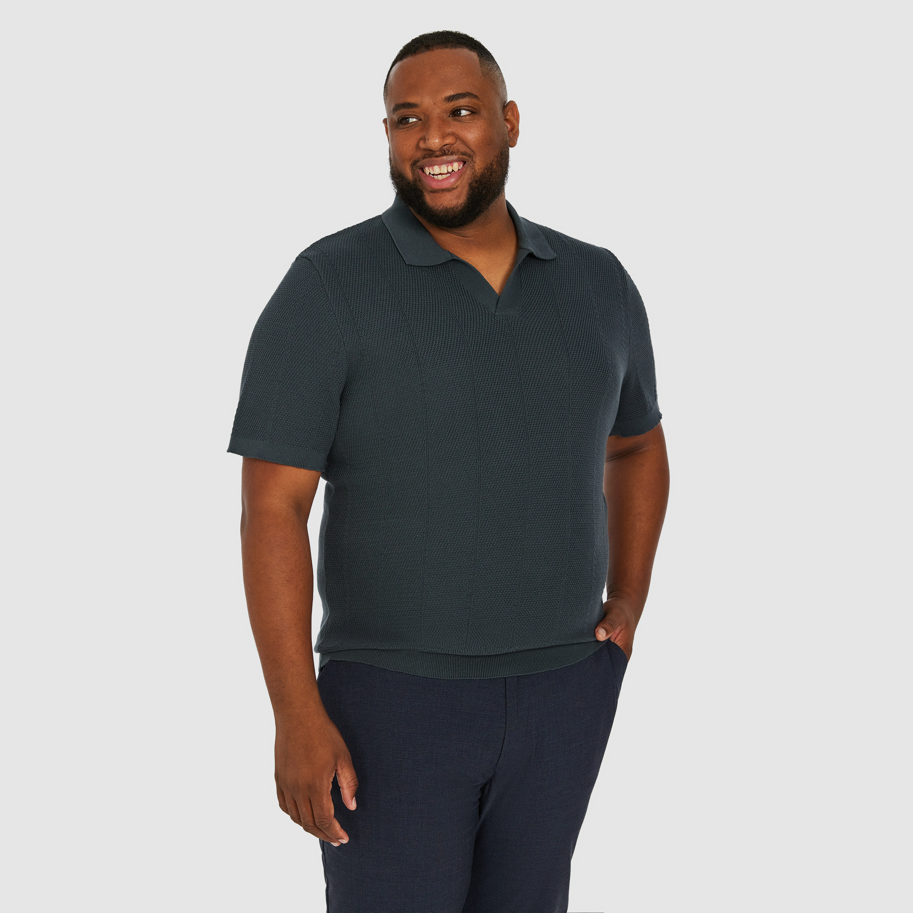 Elias Knit Notch Polo