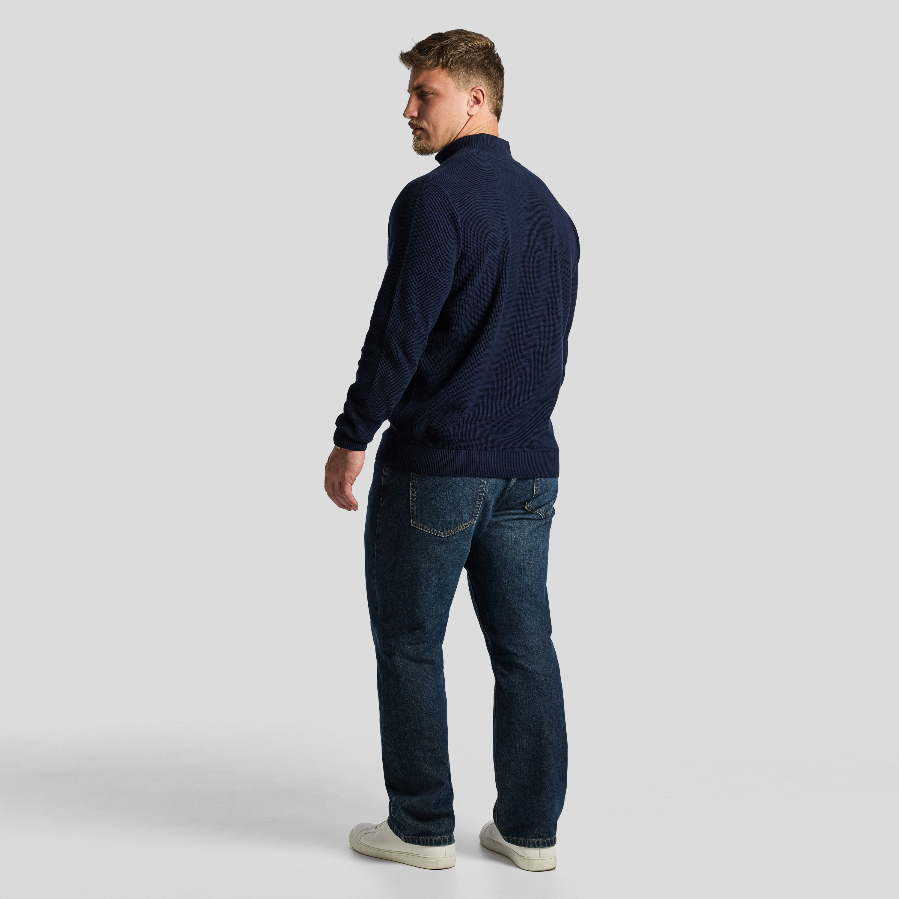 Blue Palma Zip Knit
