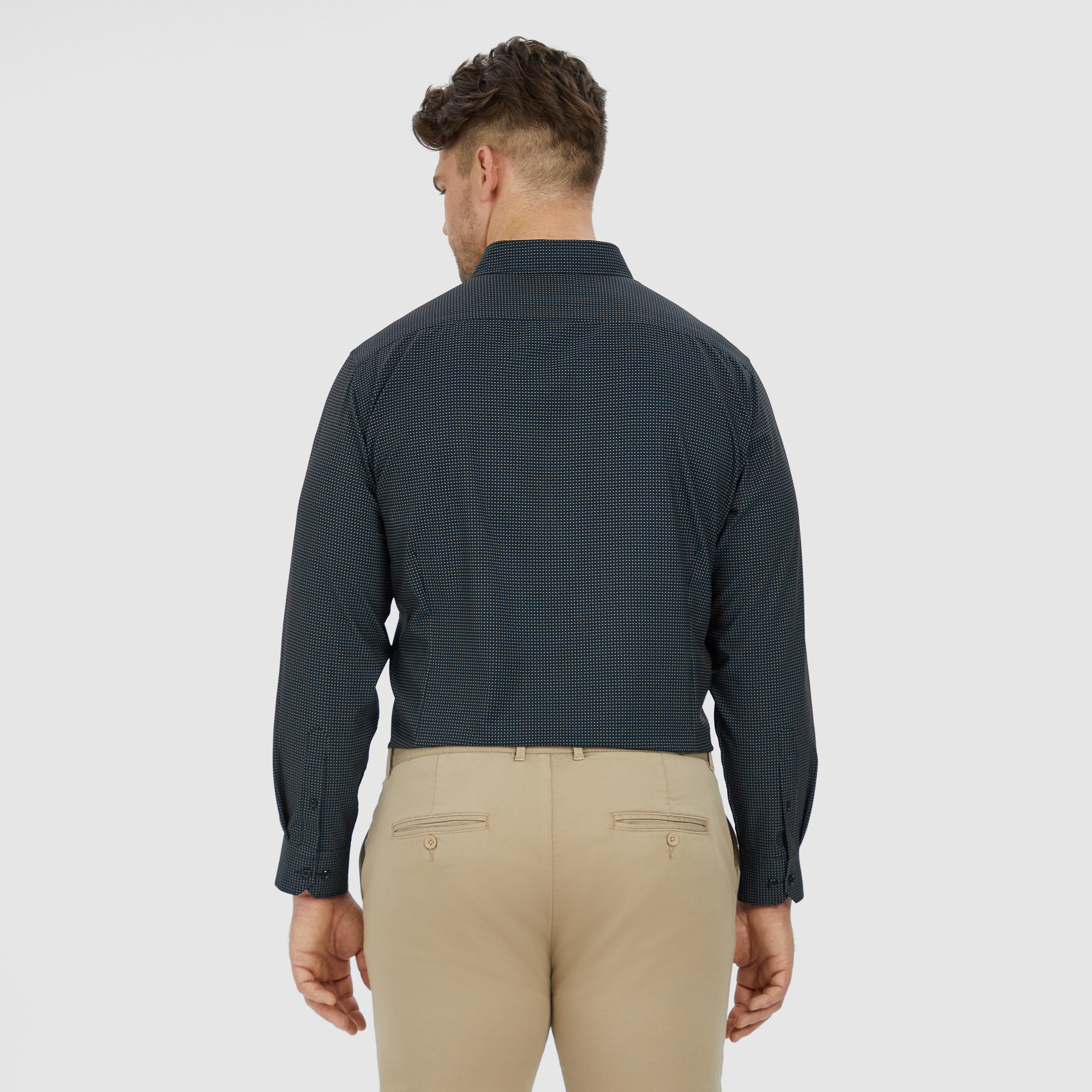 Navy Lucien Super Stretch Shirt