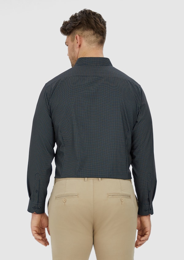 Navy Lucien Super Stretch Shirt