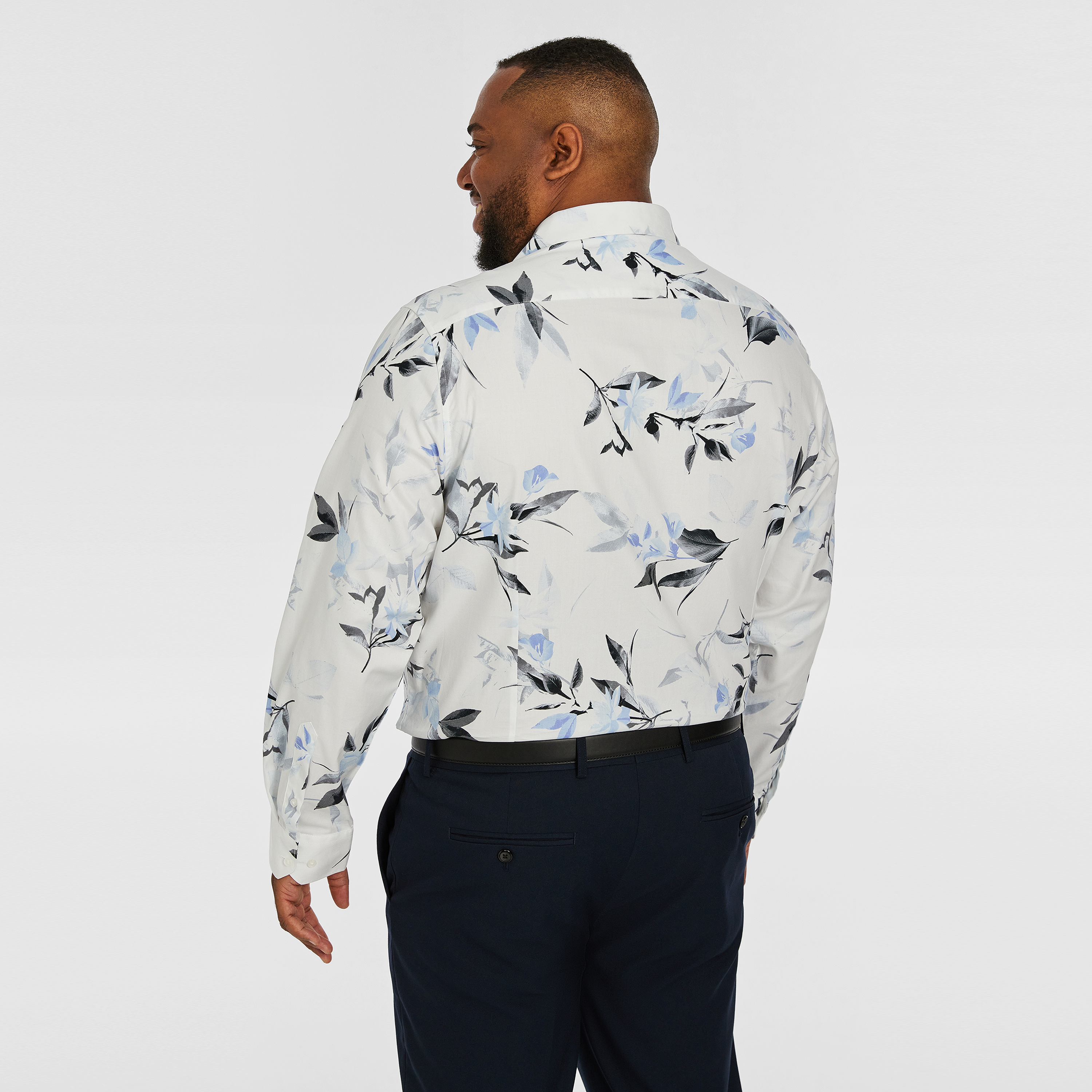 White Simon Floral Shirt