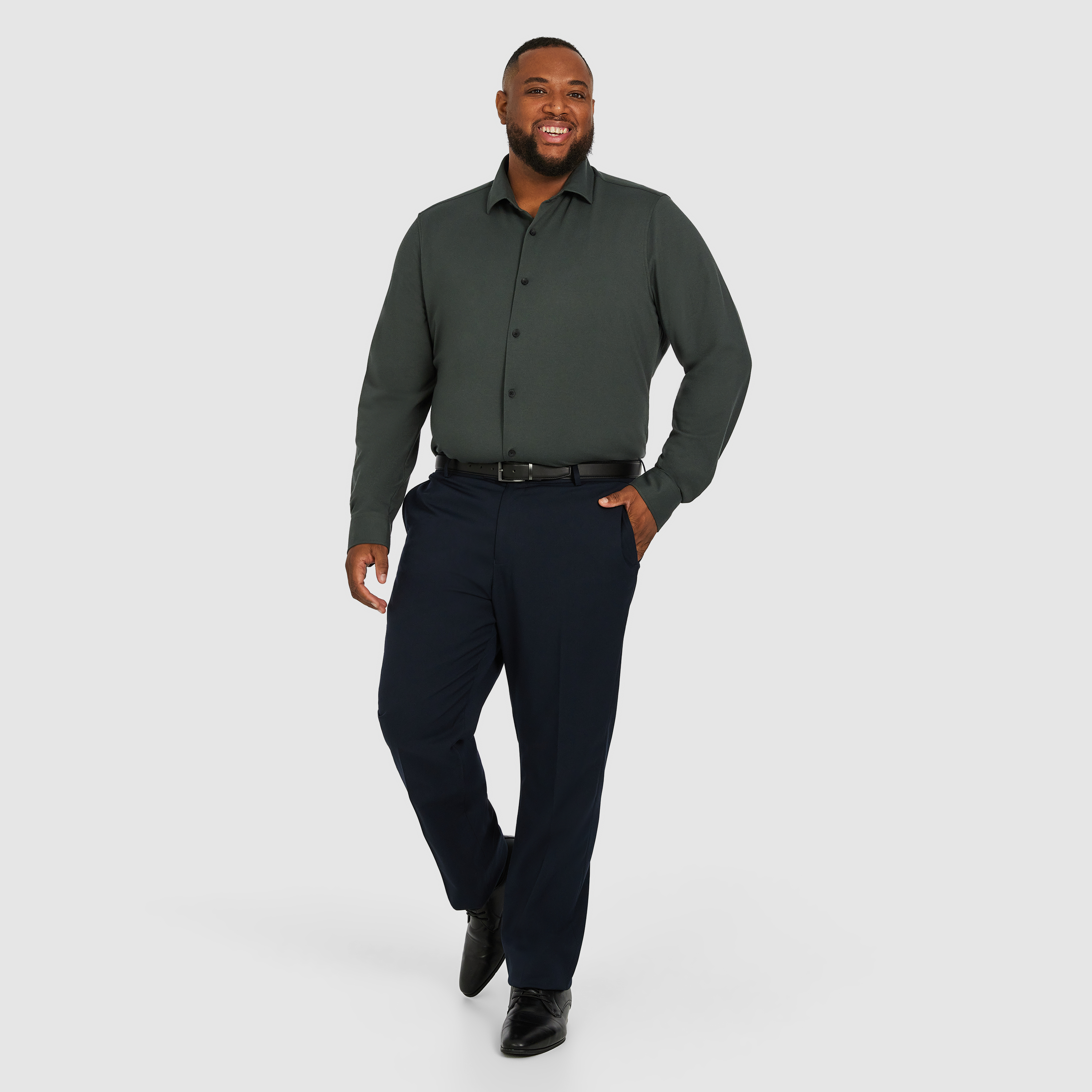 Green Harlan Super Stretch Shirt