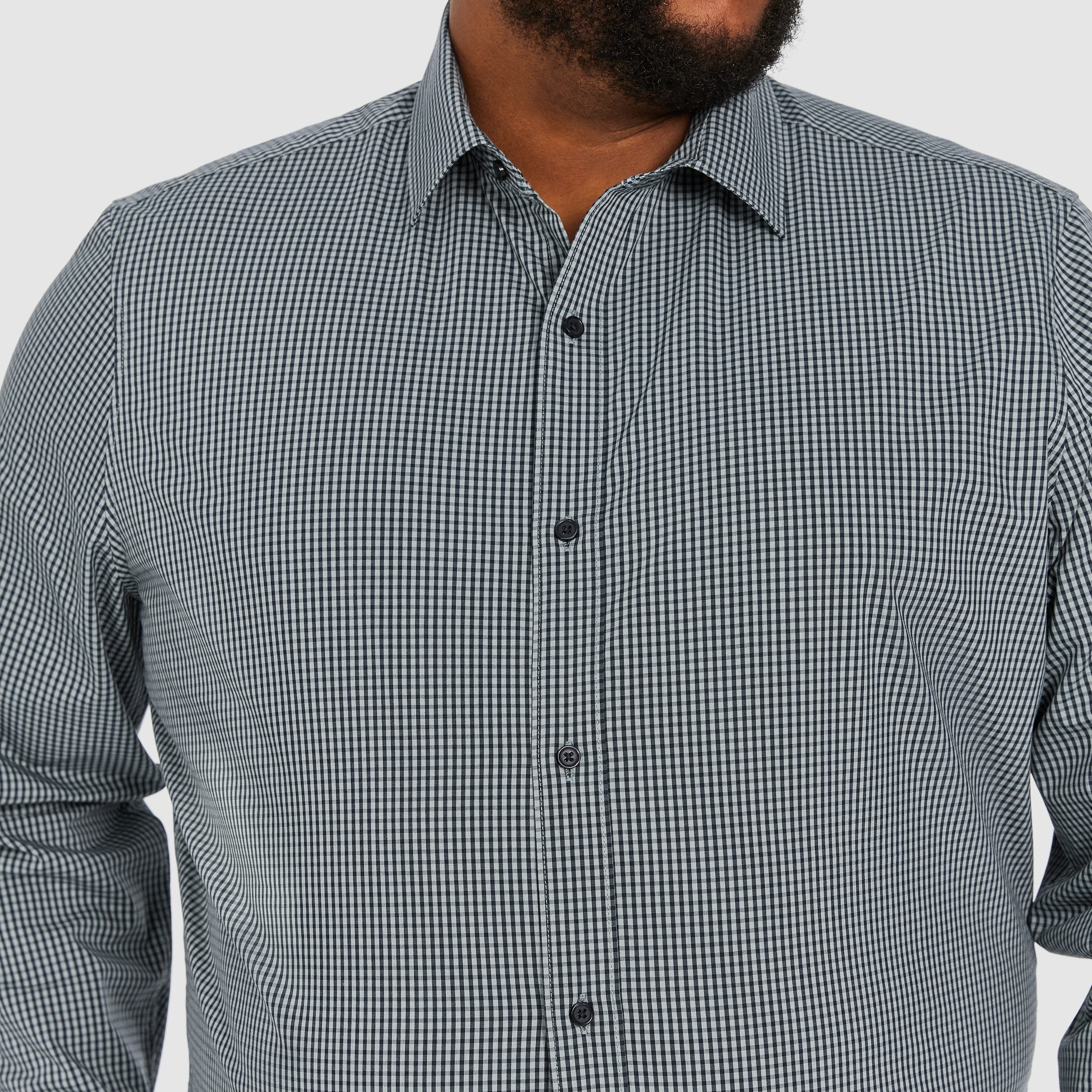 Sage Green Joaquin Check Stretch Shirt