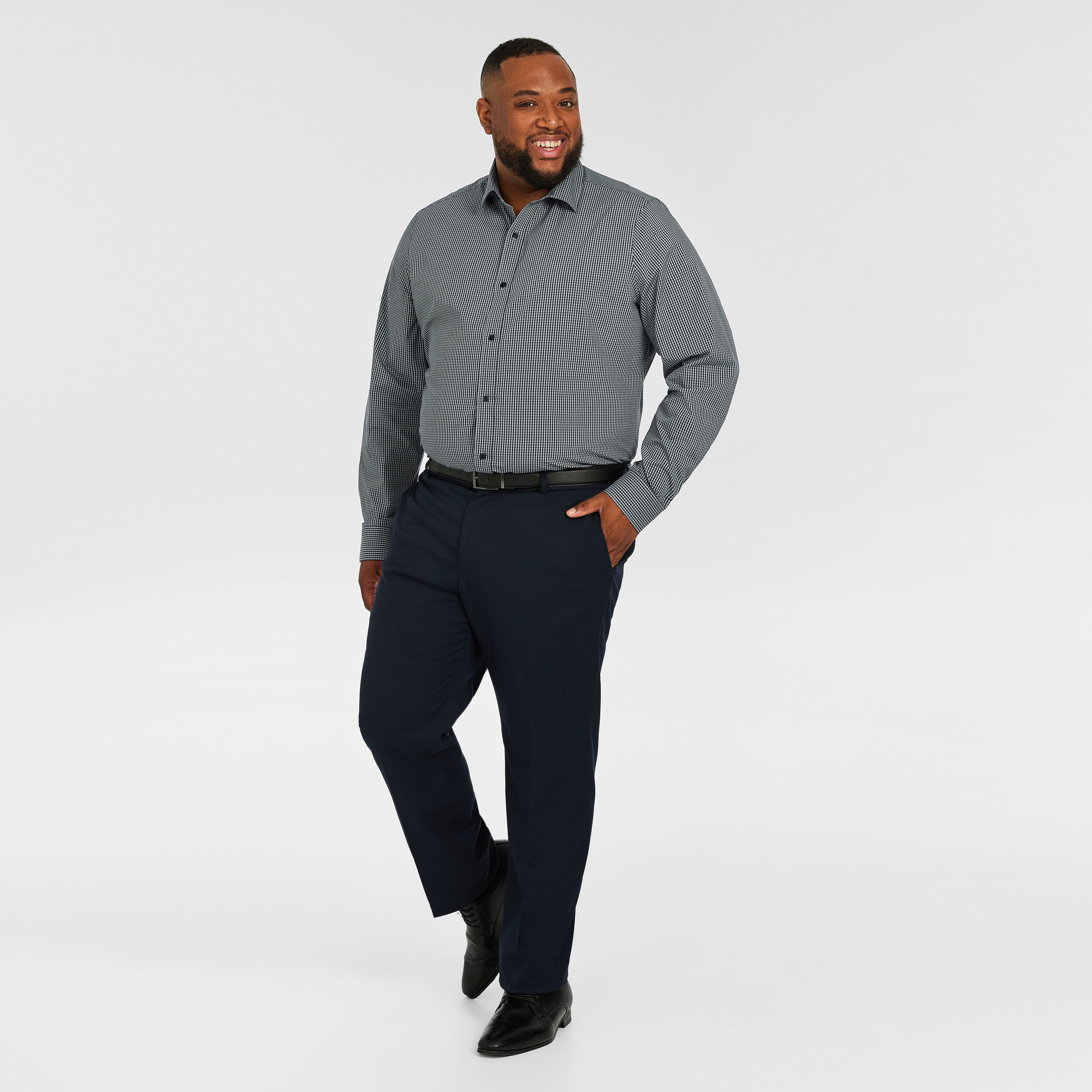 Sage Green Joaquin Check Stretch Shirt