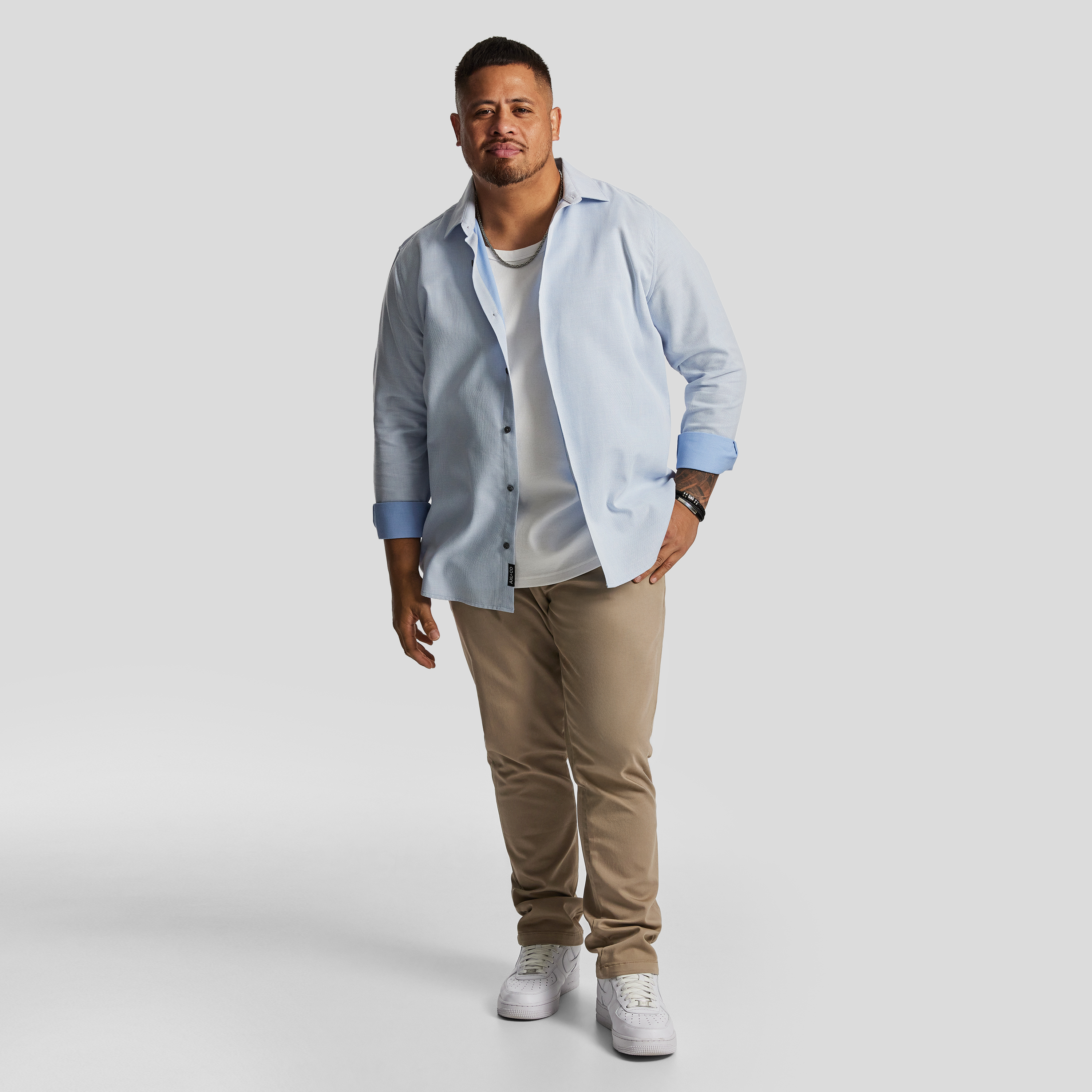 Light Blue Raleigh Textured Shirt