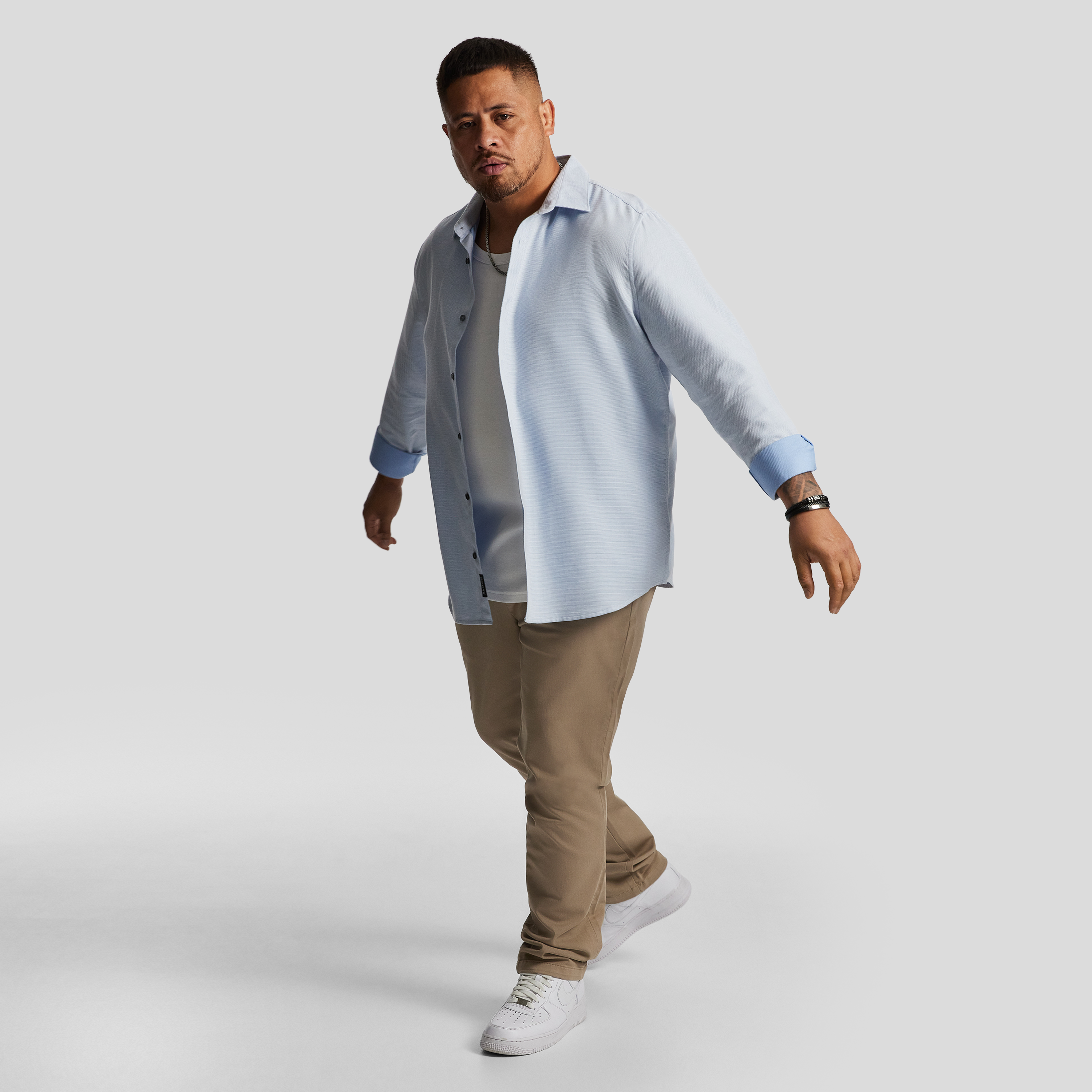 Light Blue Raleigh Textured Shirt