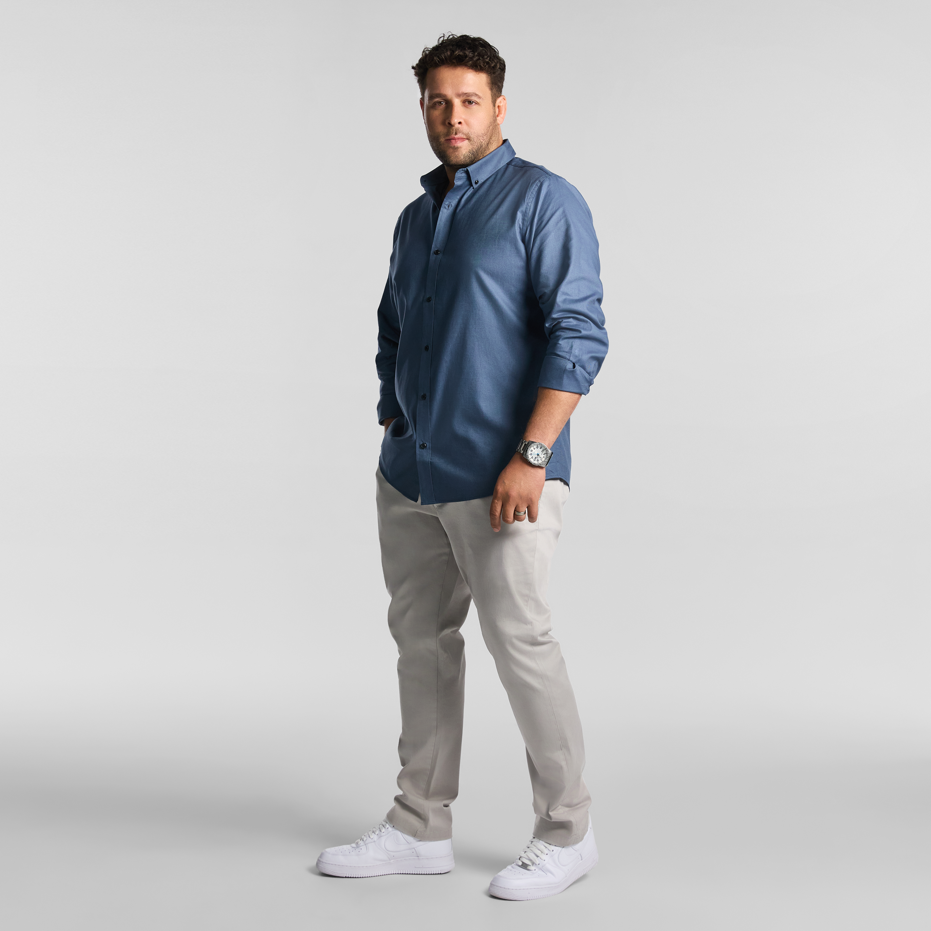 Steel Blue Kyoto Strech Shirt