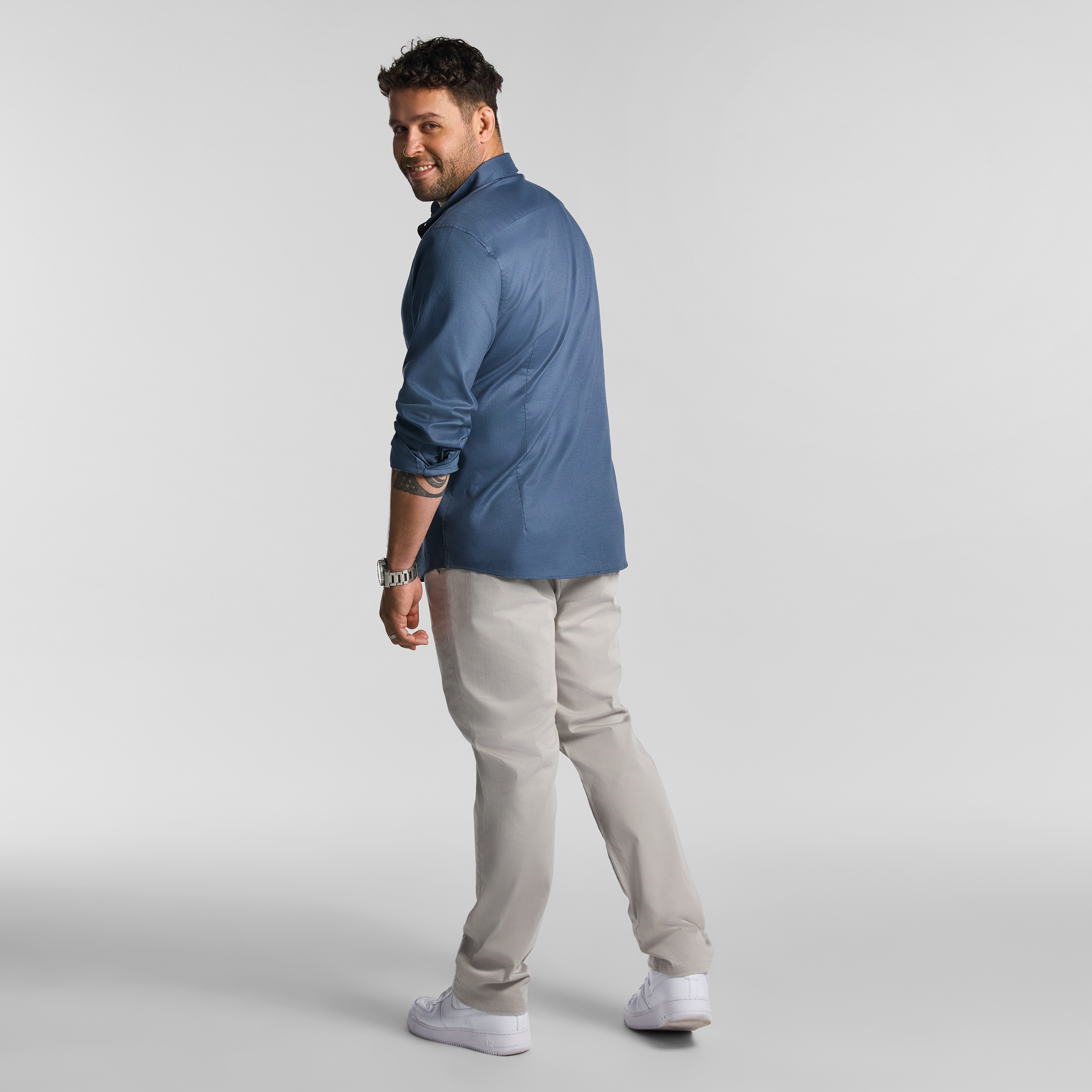 Steel Blue Kyoto Strech Shirt