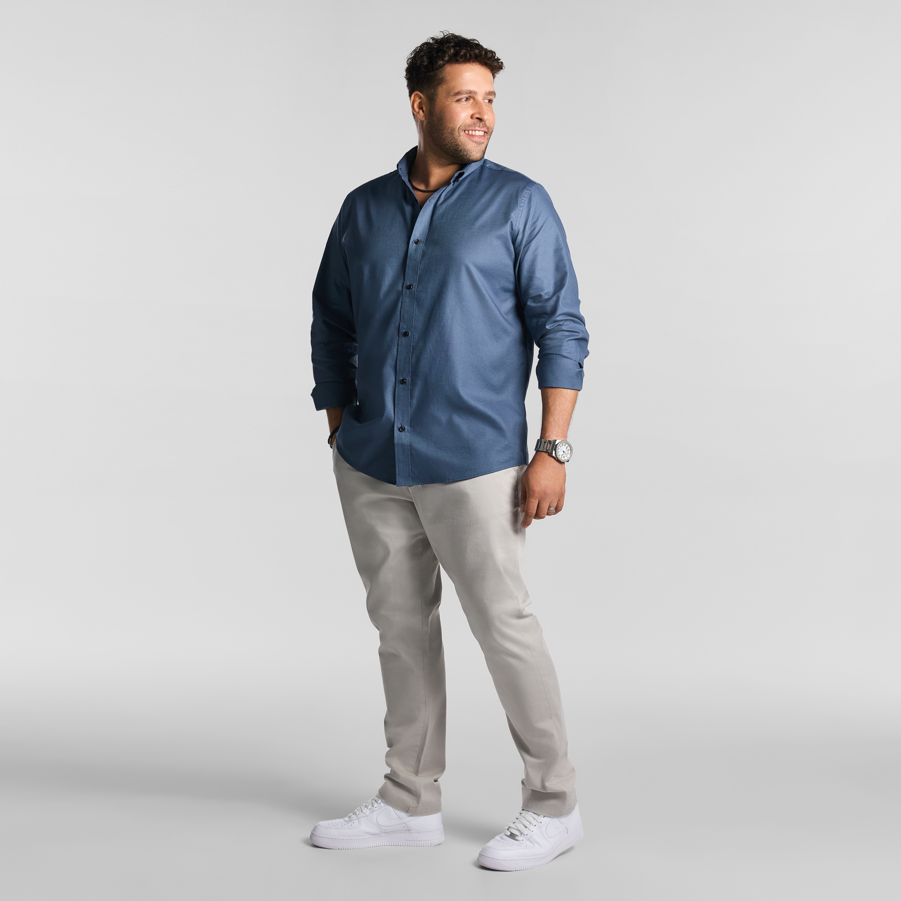 Steel Blue Kyoto Strech Shirt