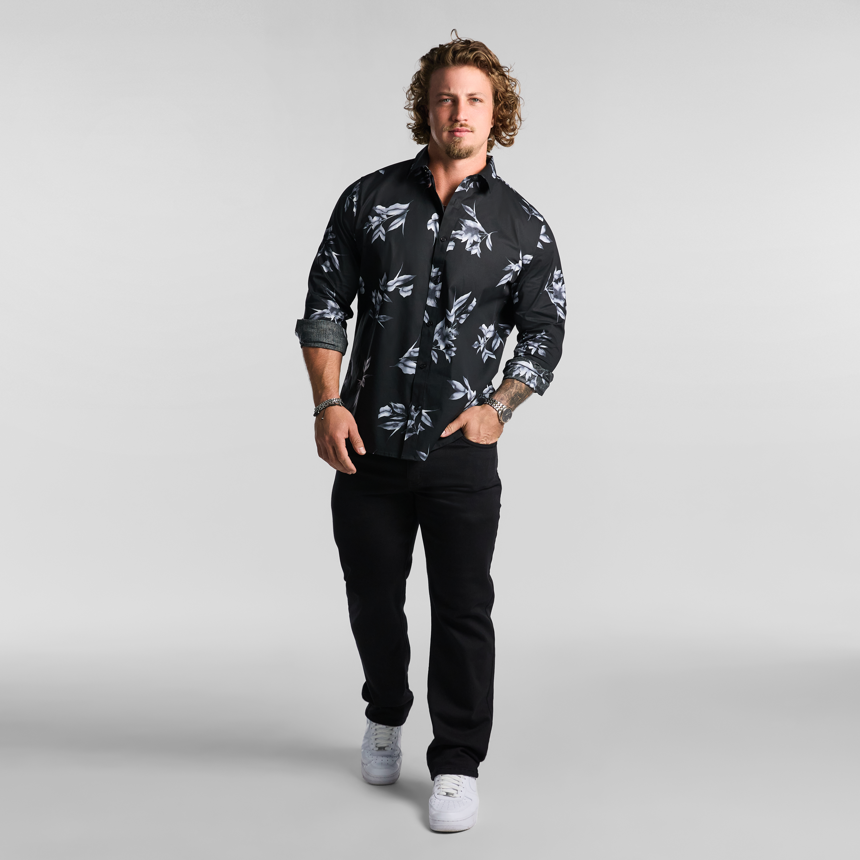 Black Manila Stretch Shirt