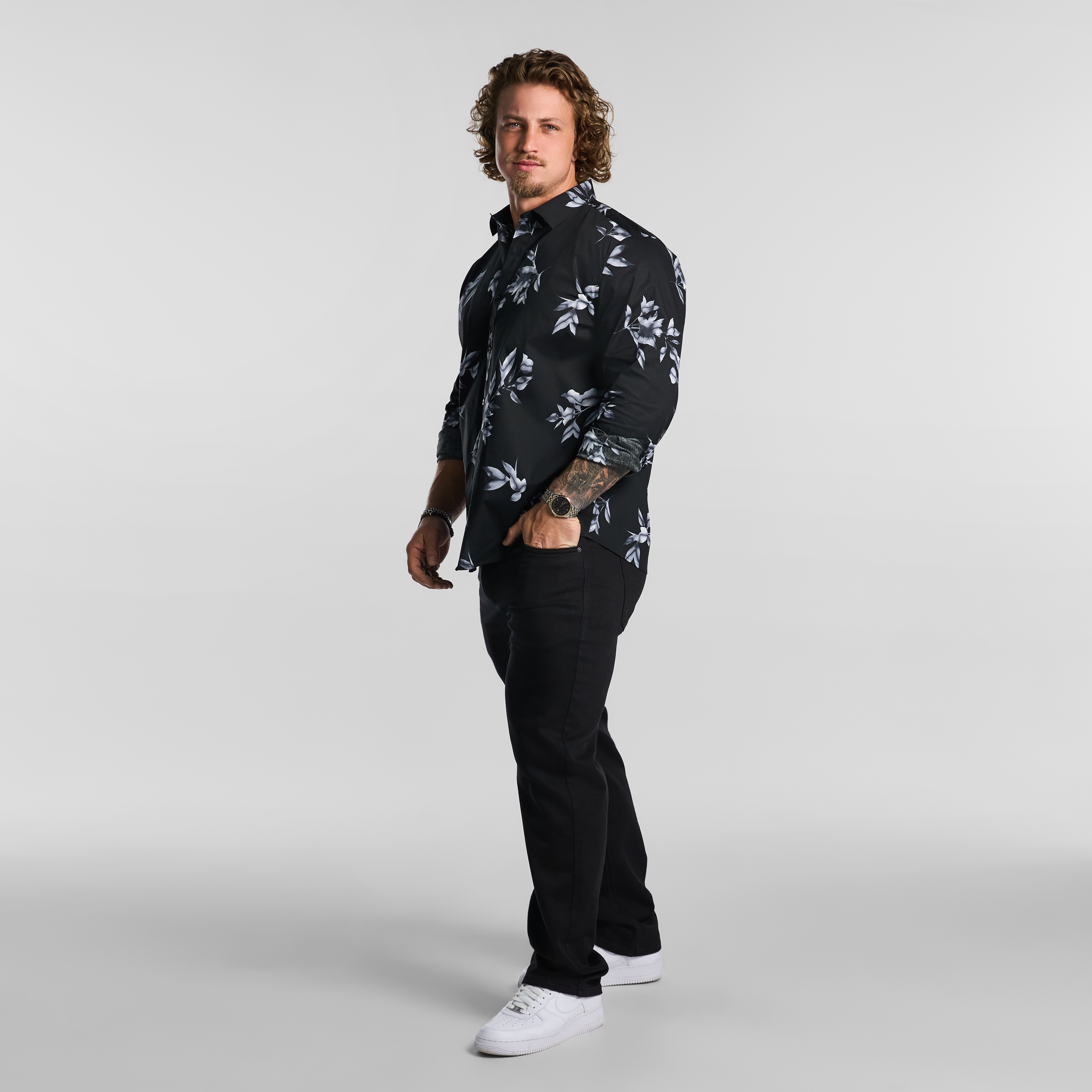 Black Manila Stretch Shirt