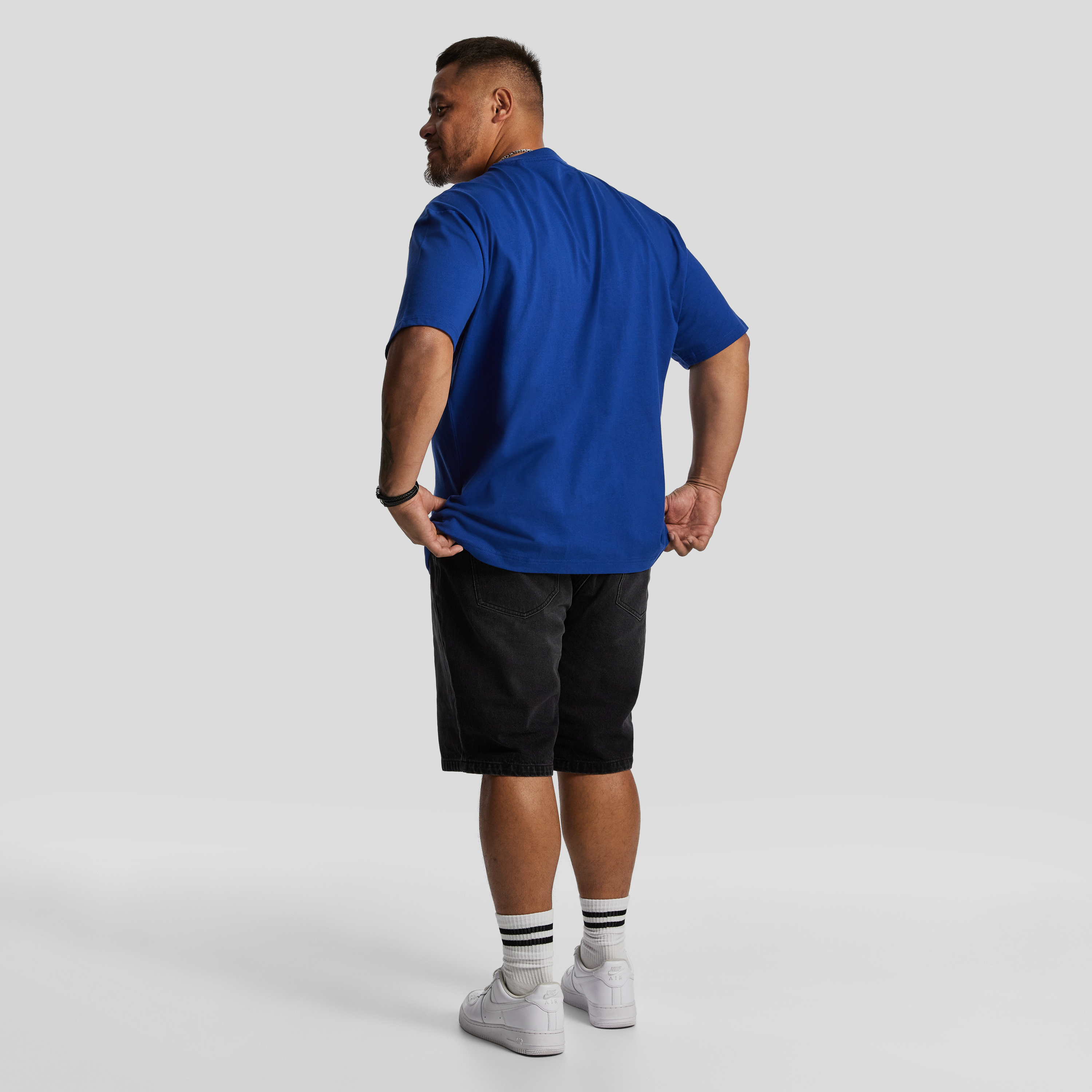 Black Cal Relaxed Denim Short