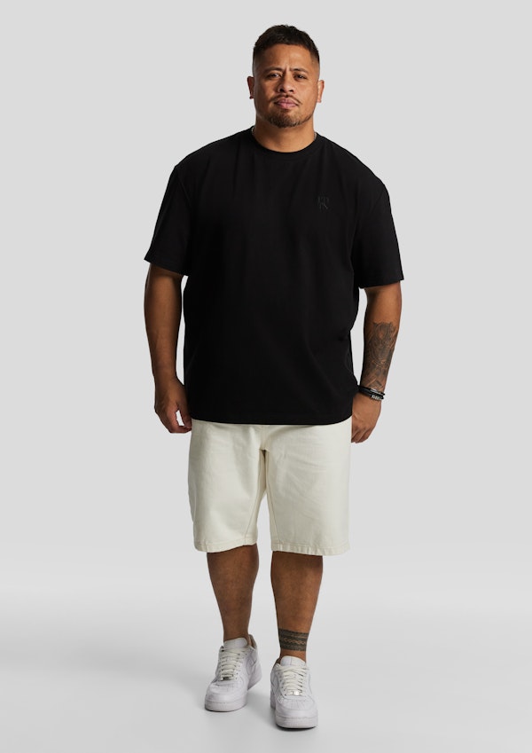 Ecru Feeny Relaxed Denim Short