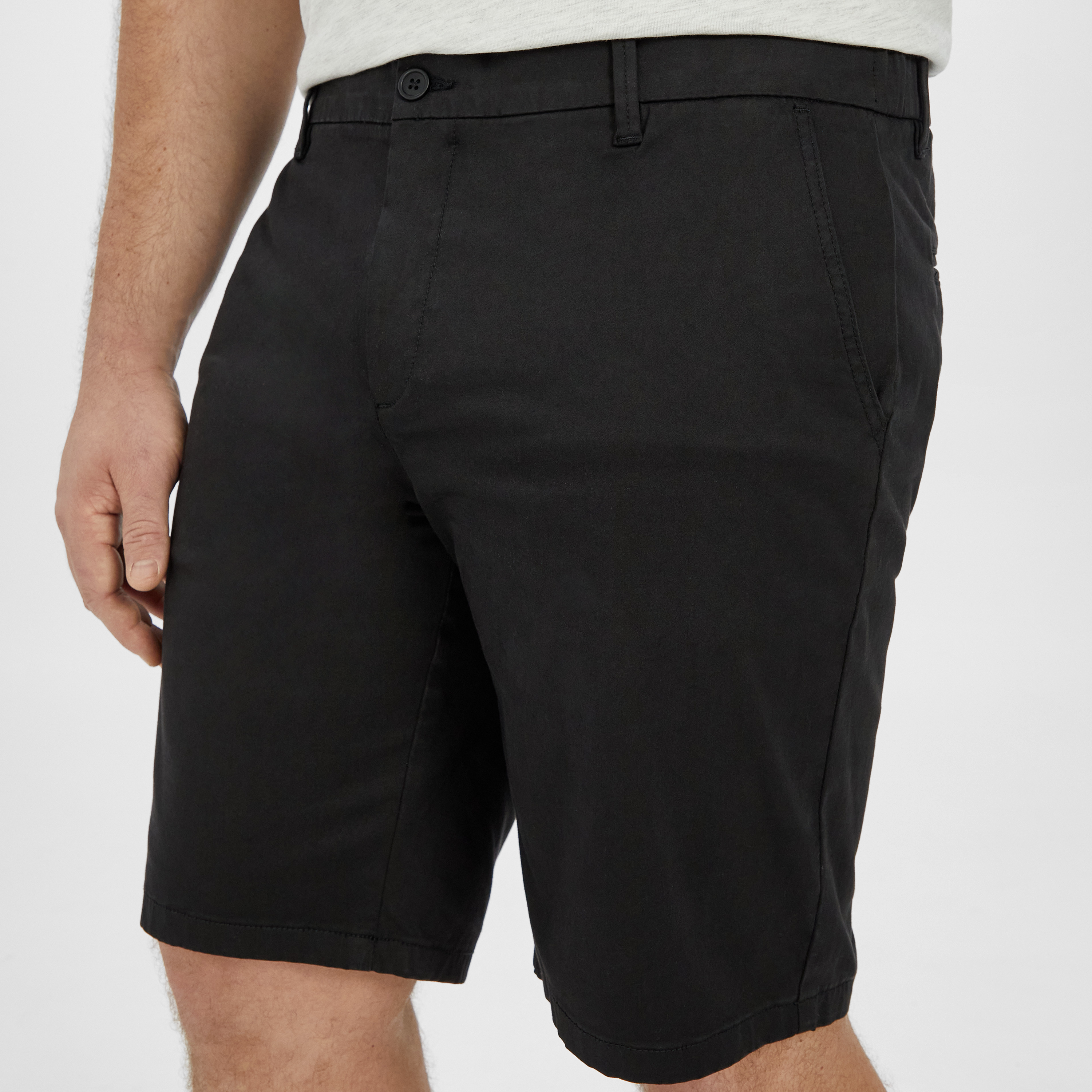 Black Hastings Straight Chino Short