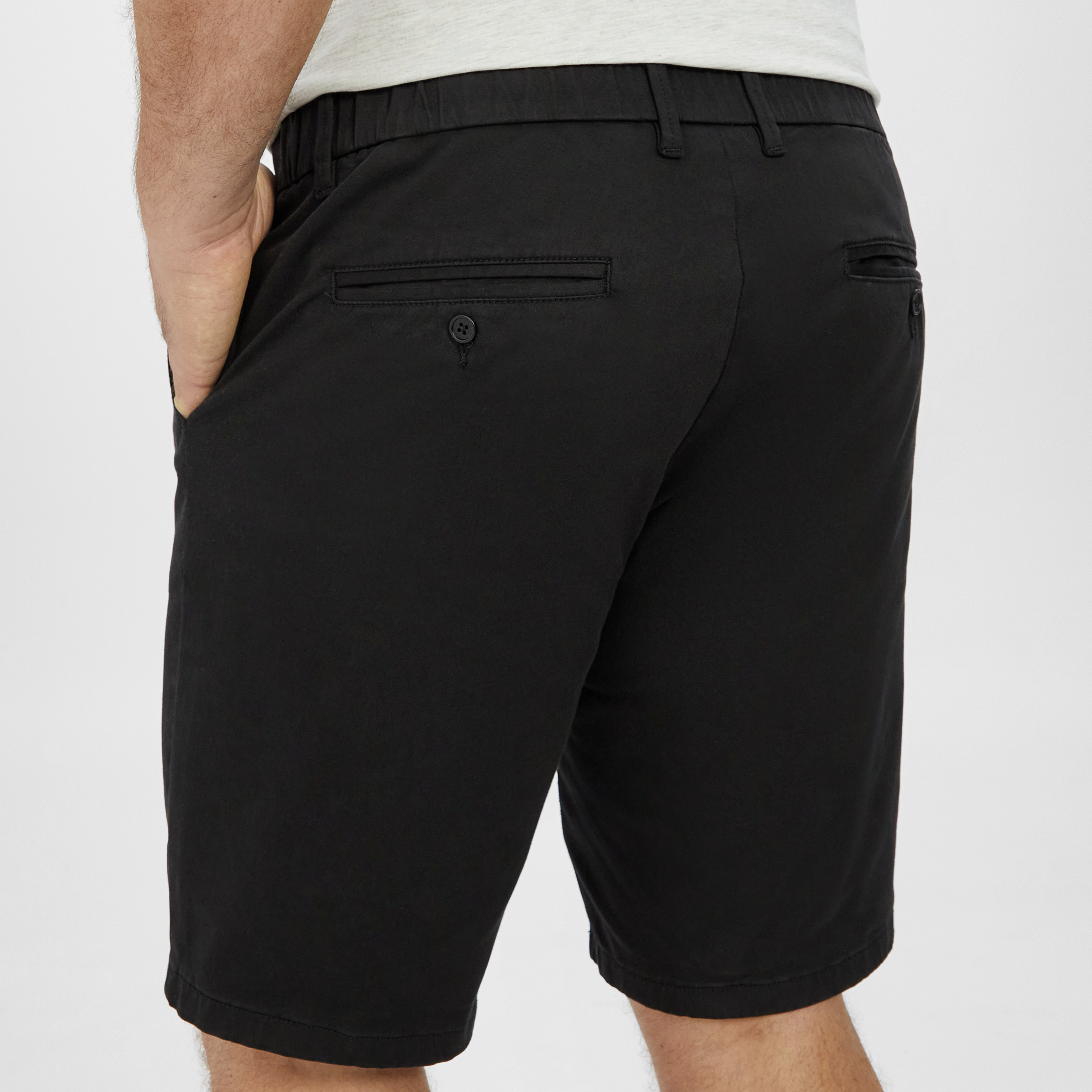 Black Hastings Straight Chino Short