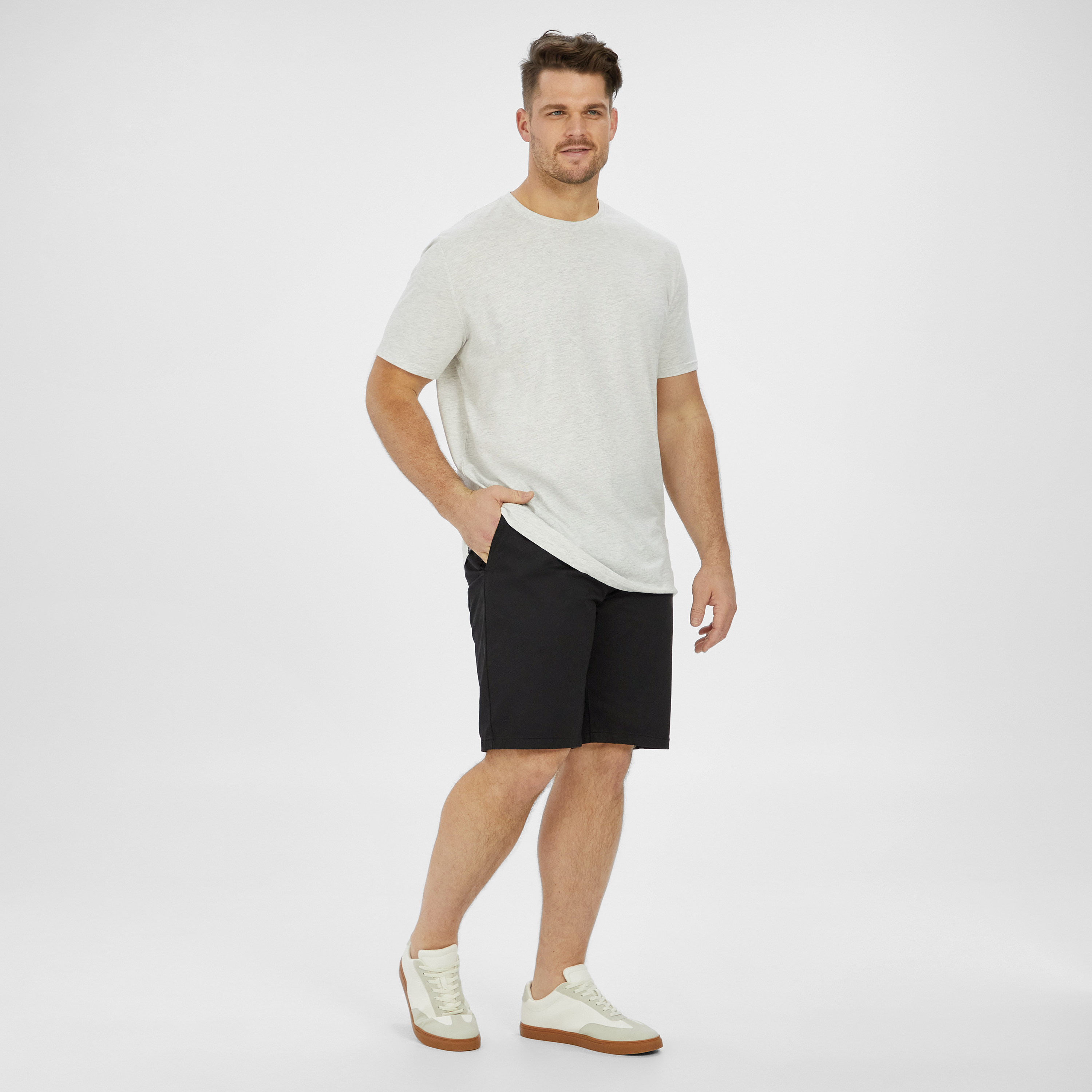 Black Hastings Straight Chino Short