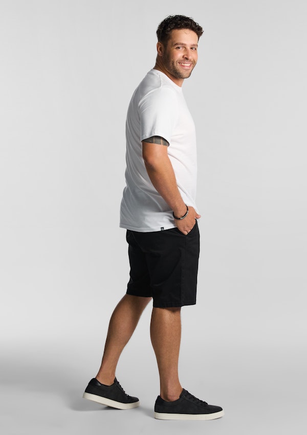 Black Hastings Stretch Chino Short
