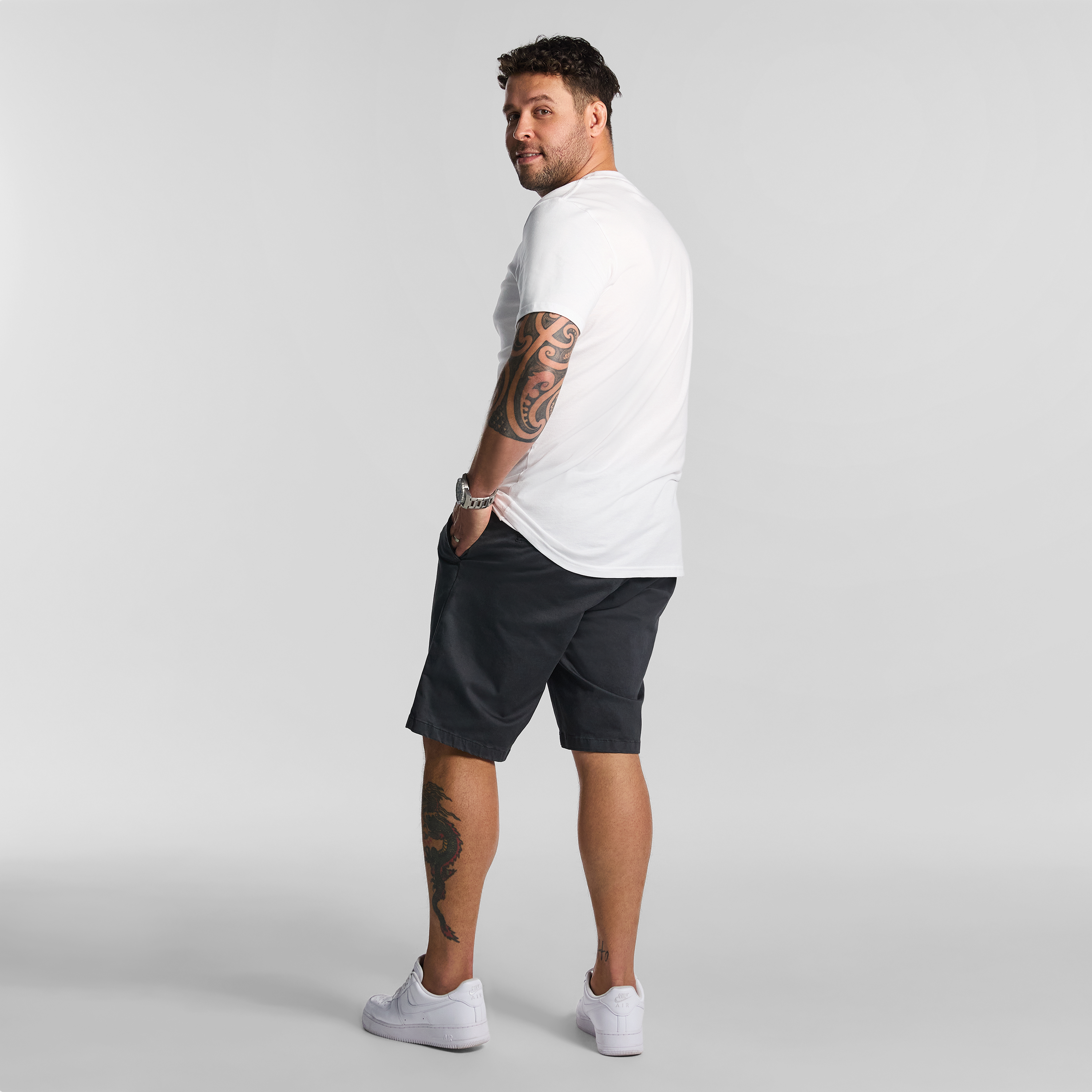 Gunmetal Hastings Stretch Chino Short