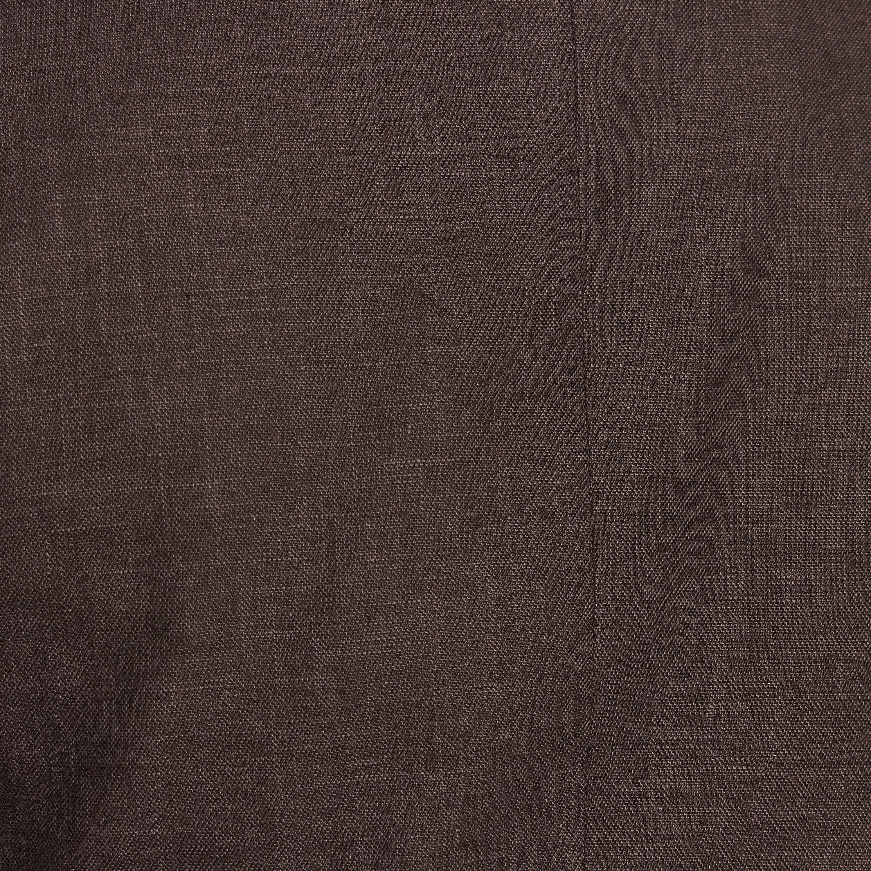 Chocolate Harper Slim Cotton Linen Textured Suit Jacket
