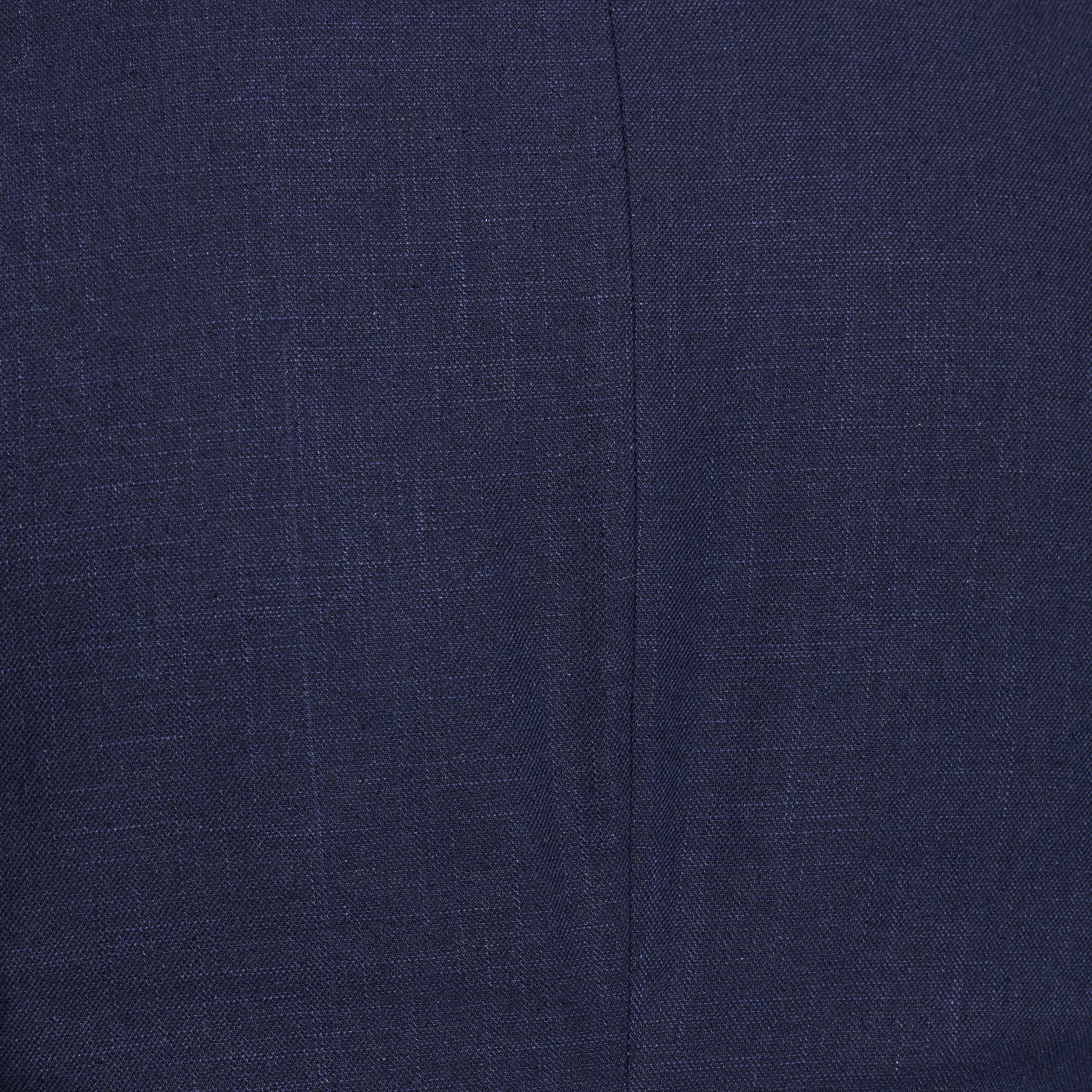 Navy Harper Slim Cotton Linen Textured Suit Jacket
