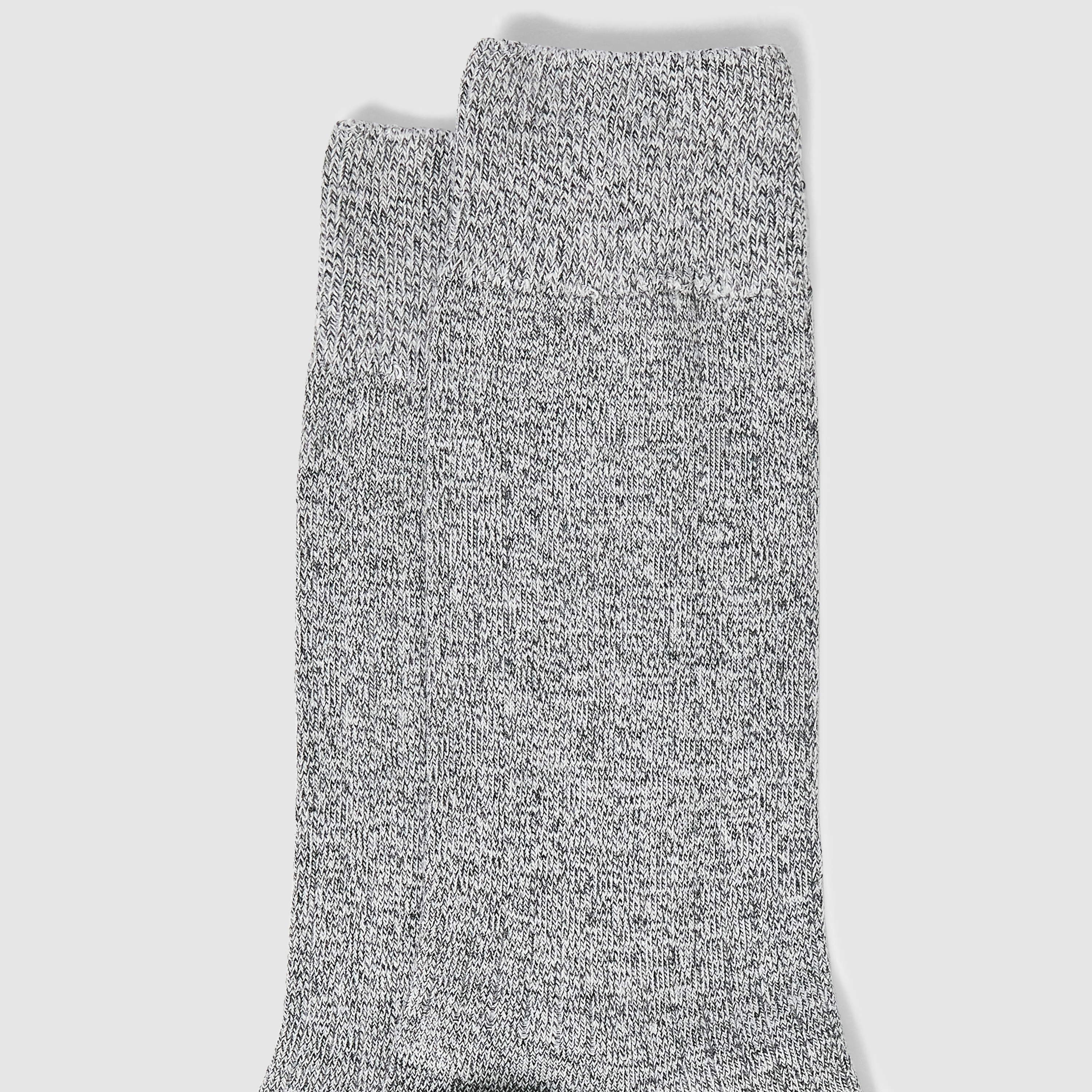 Grey Rib Boot Sock