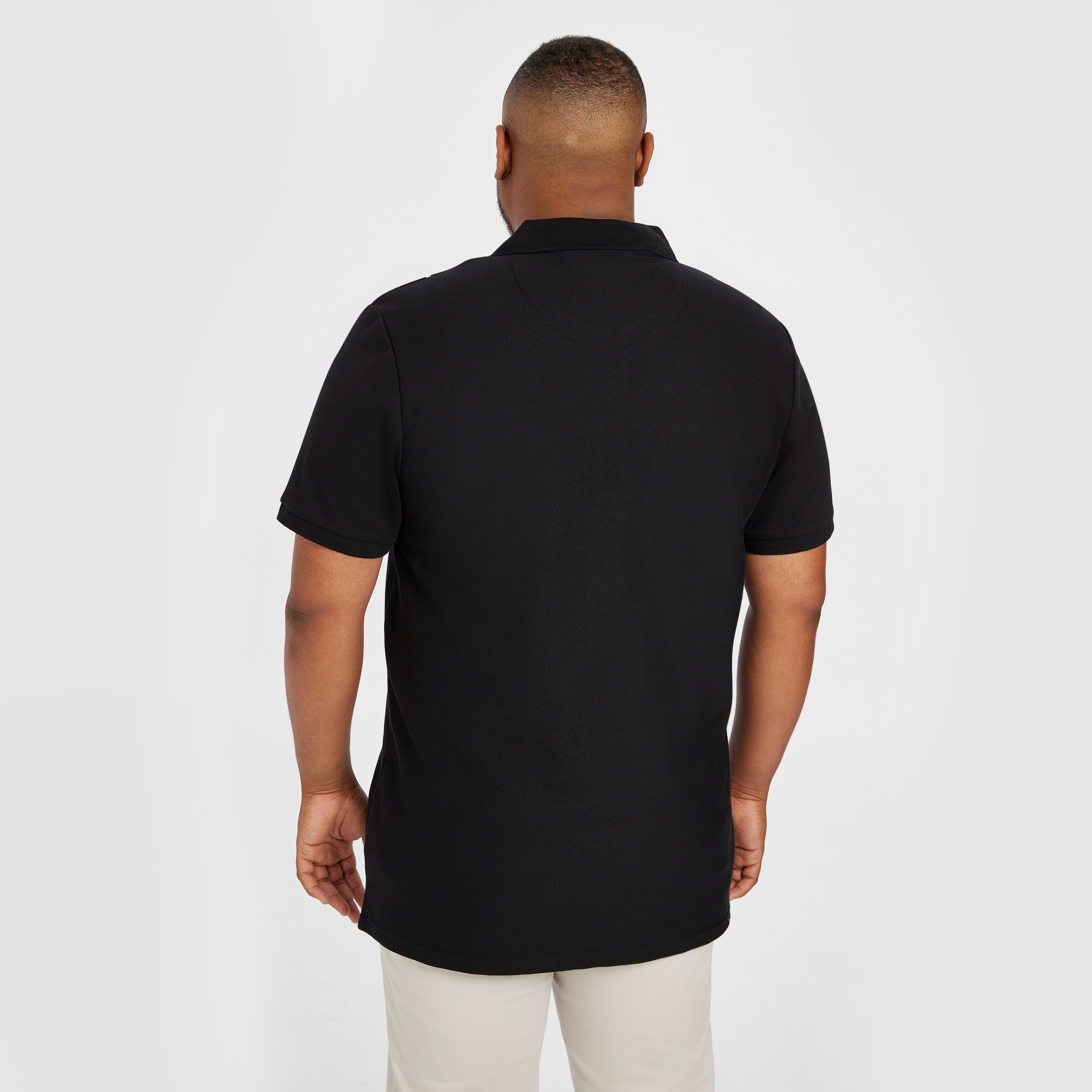 Black Cannon Stripe Zip Smart Polo
