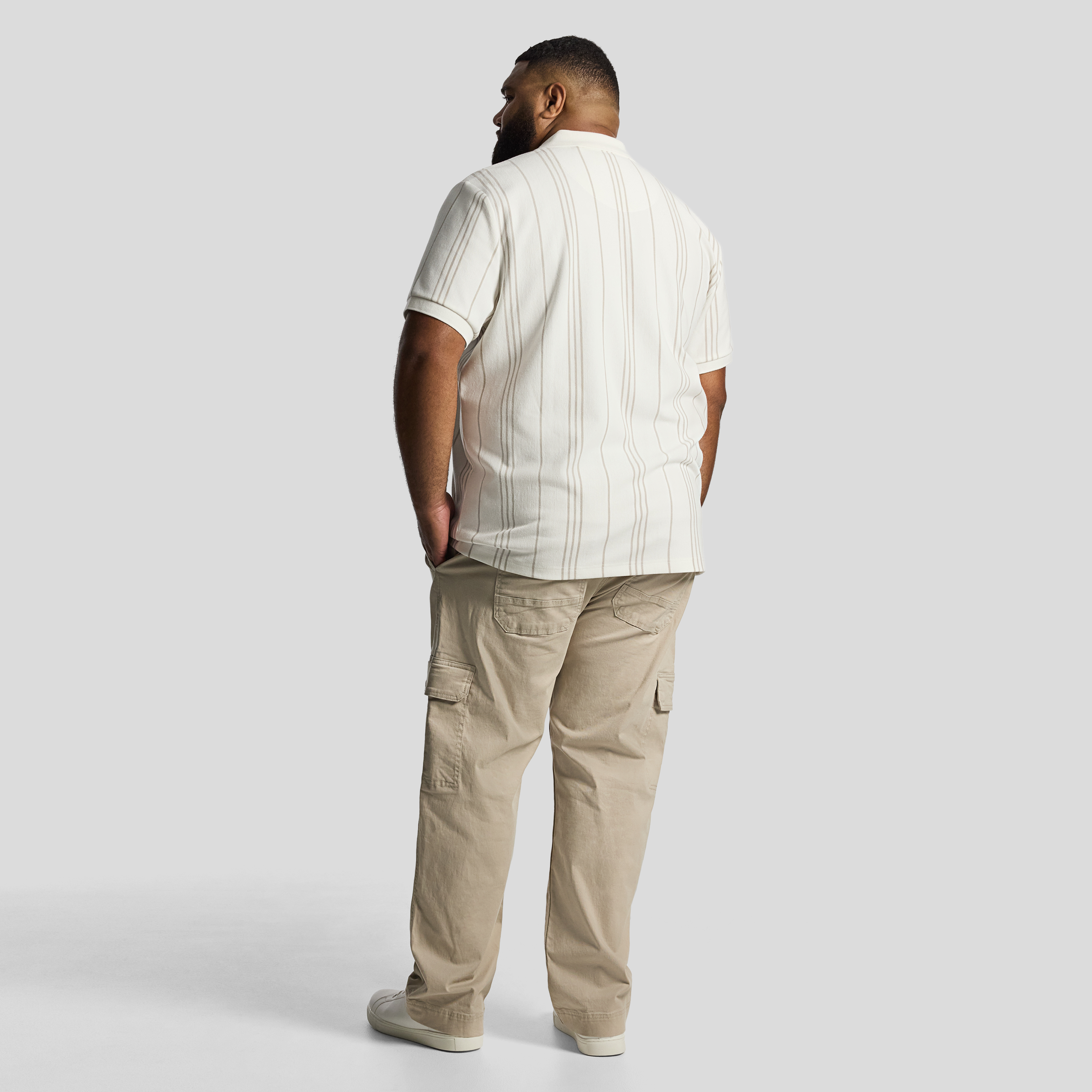 Ecru Branson Quarter Zip Smart Polo