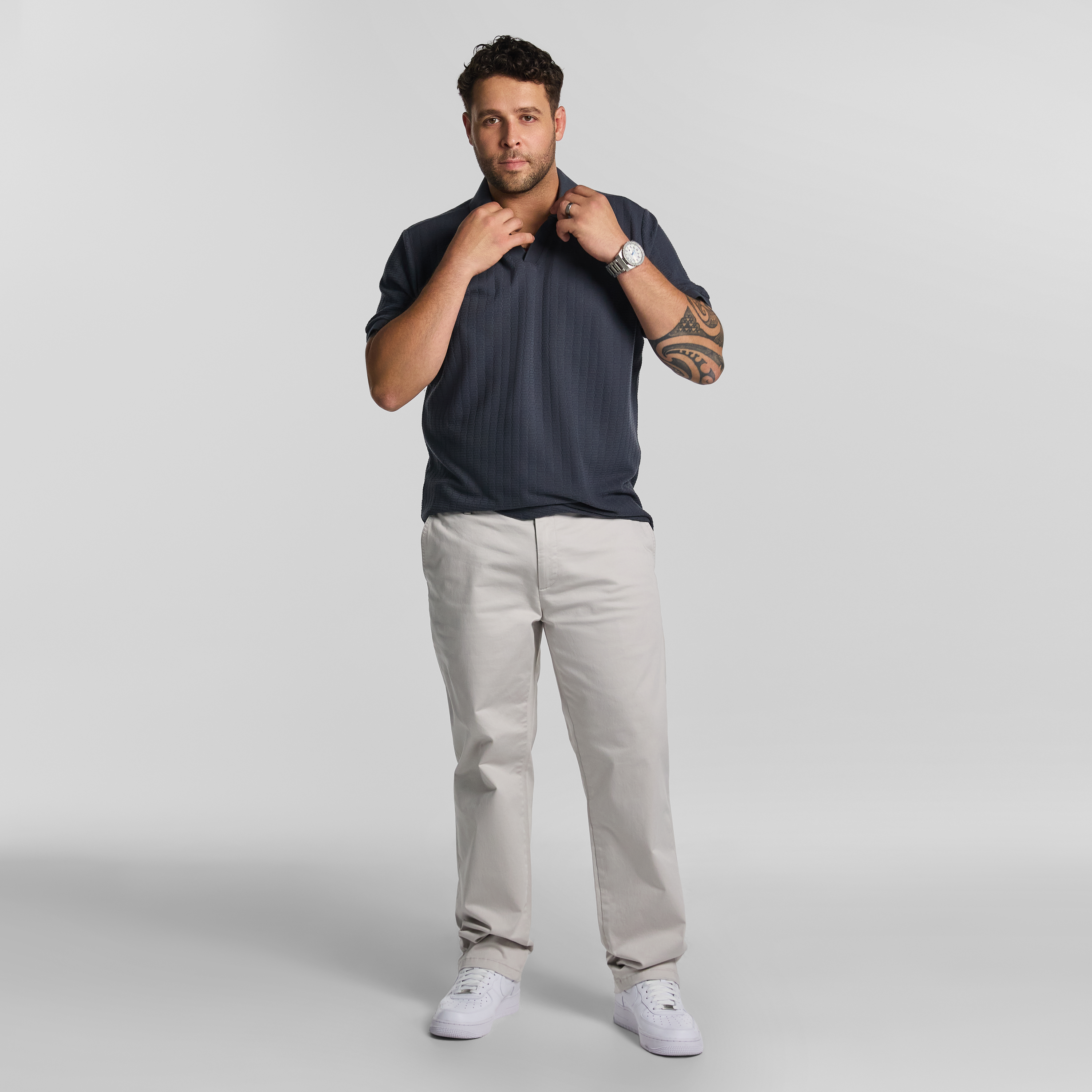 Grey Rufino Smart Polo