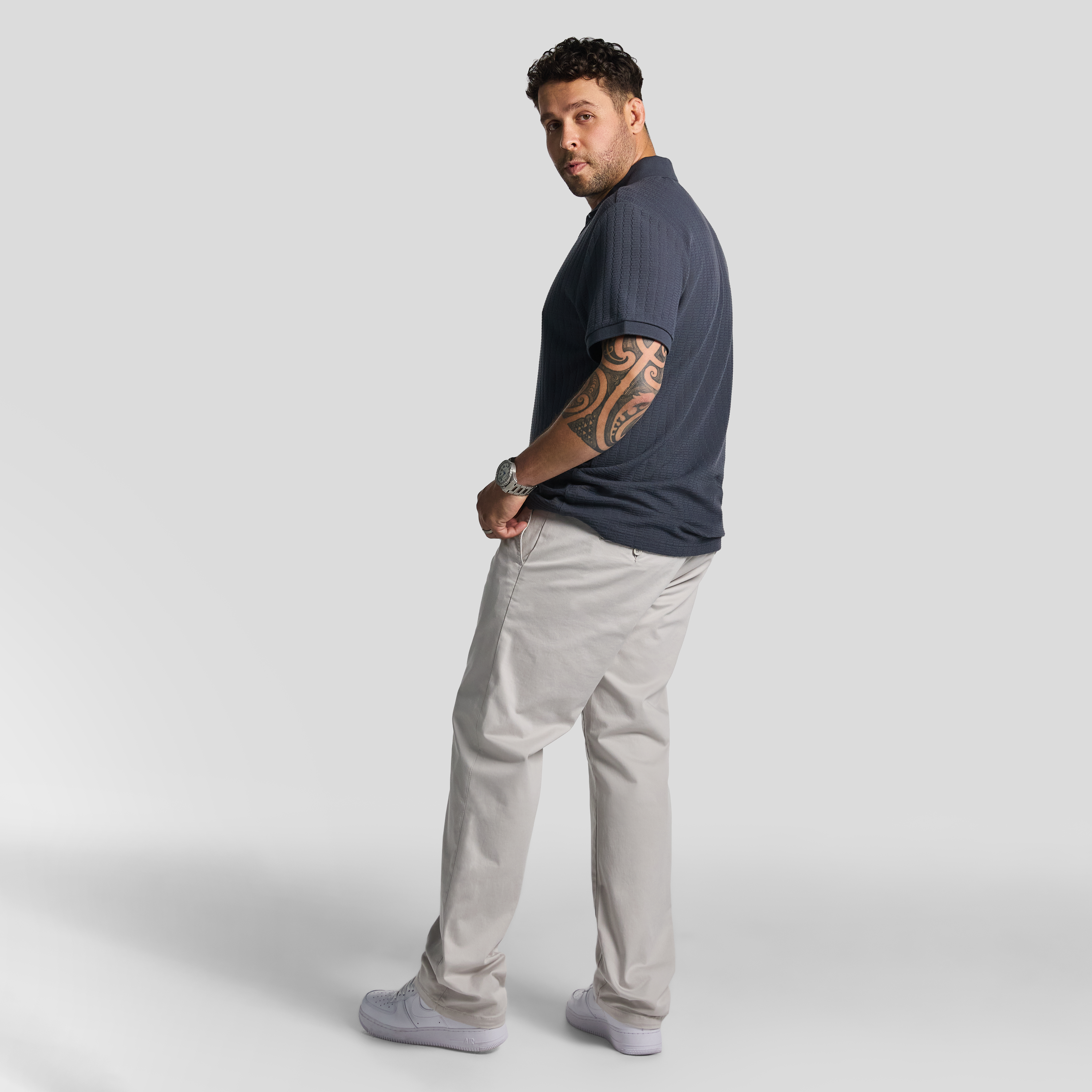 Grey Rufino Smart Polo