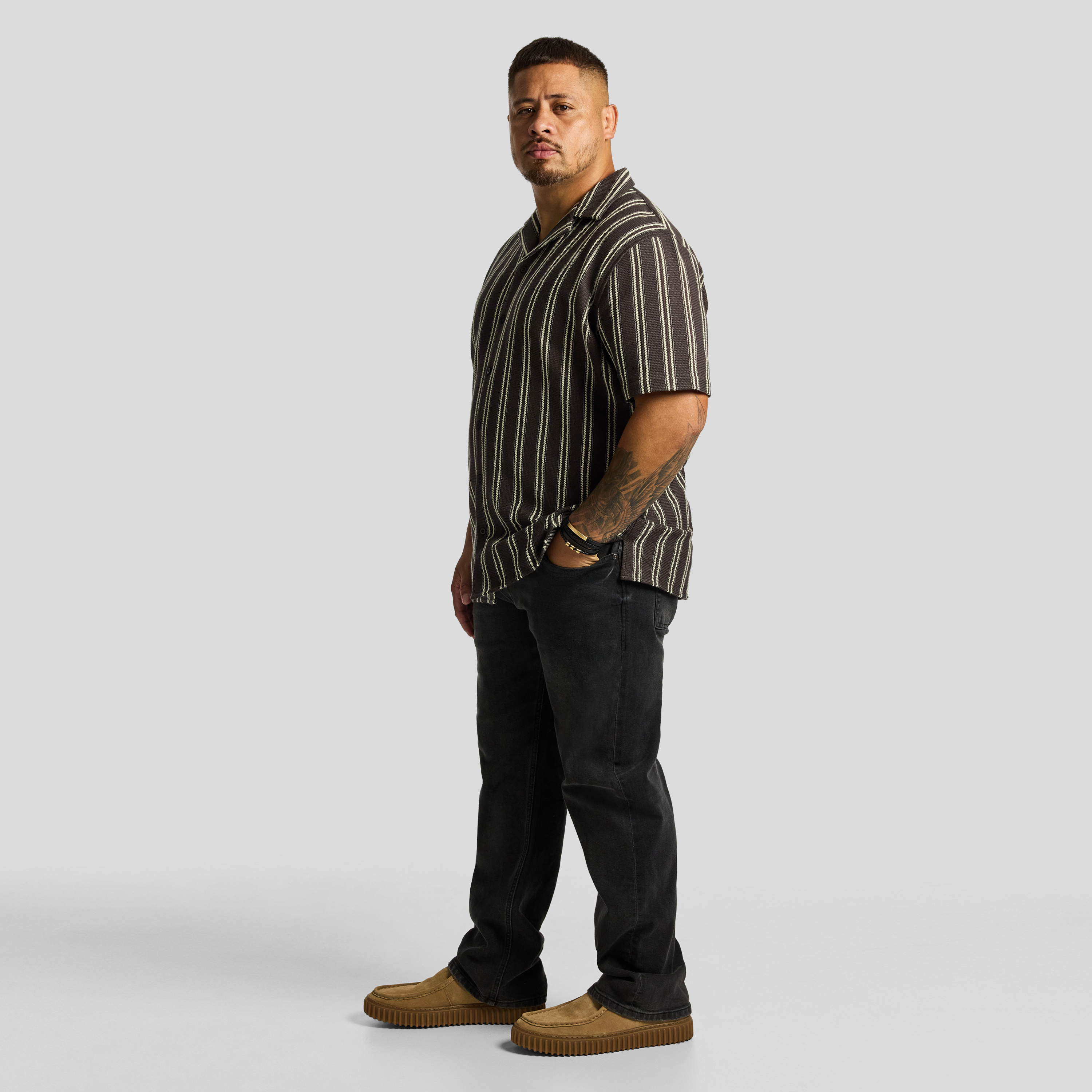 Chocolate Totti Stripe Shirt