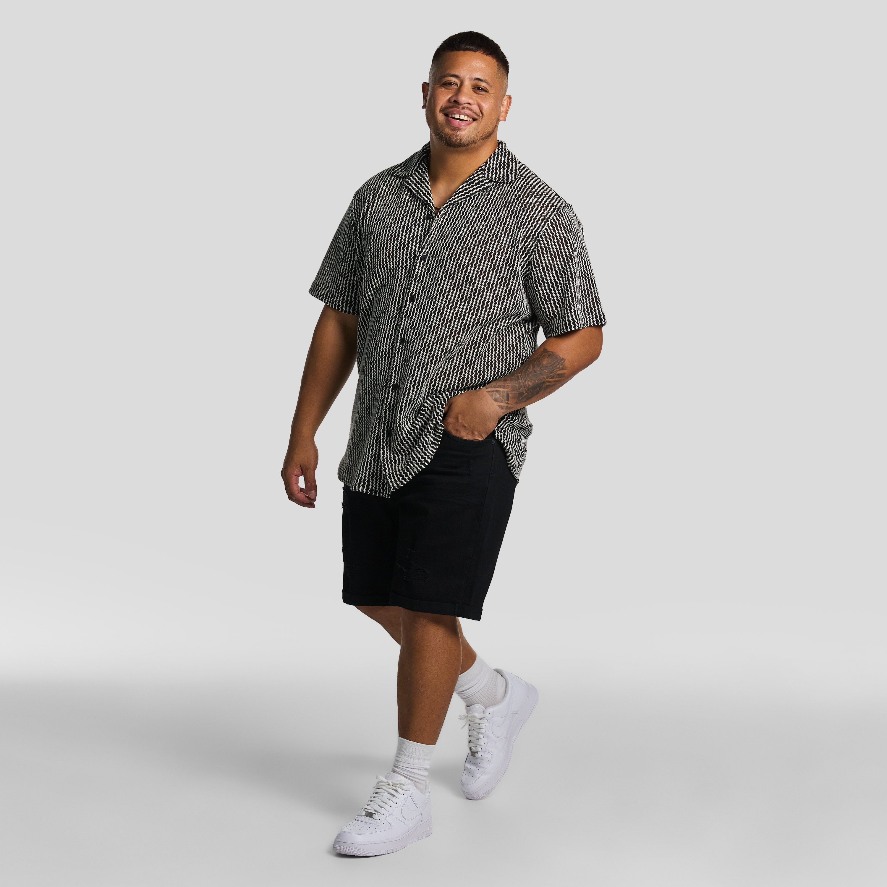 Black Bayswater Stripe Shirt