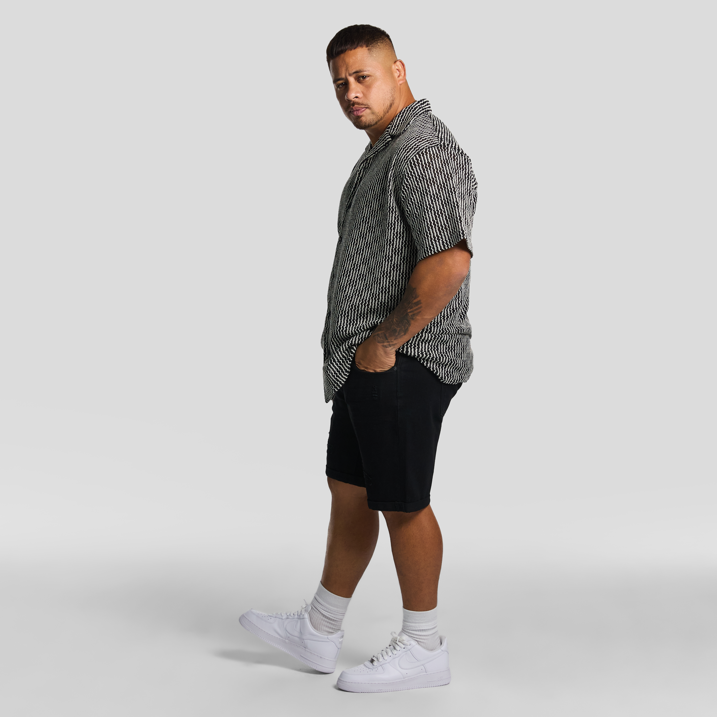 Black Bayswater Stripe Shirt